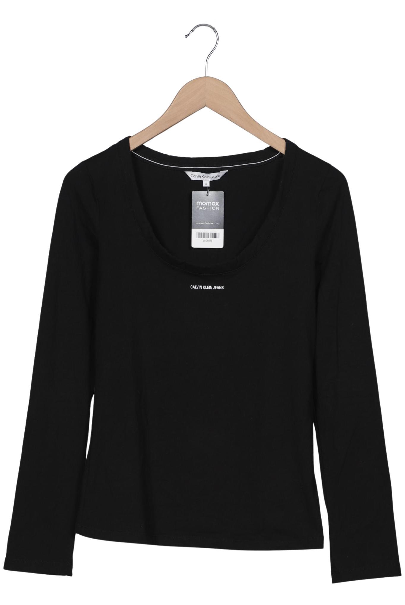 

Calvin Klein Jeans Damen Langarmshirt, schwarz, Gr. 38