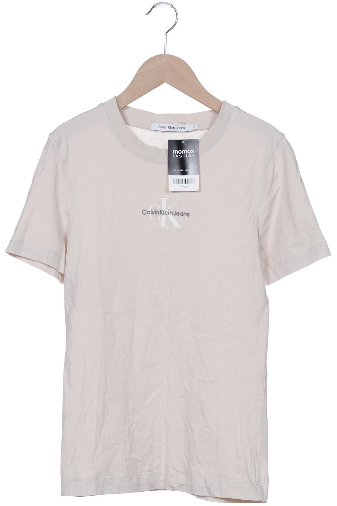 

Calvin Klein Jeans Damen T-Shirt, beige, Gr. 38