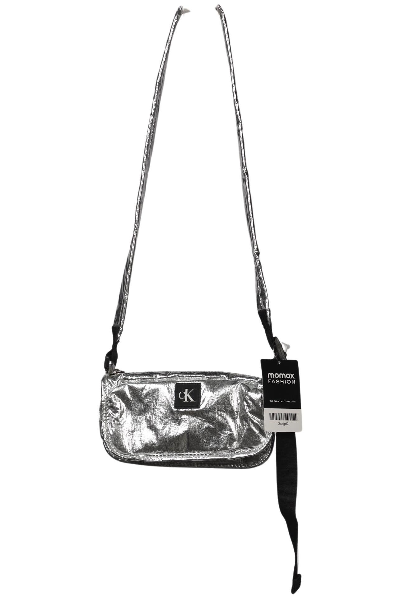 

Calvin Klein Jeans Damen Handtasche, silber, Gr.