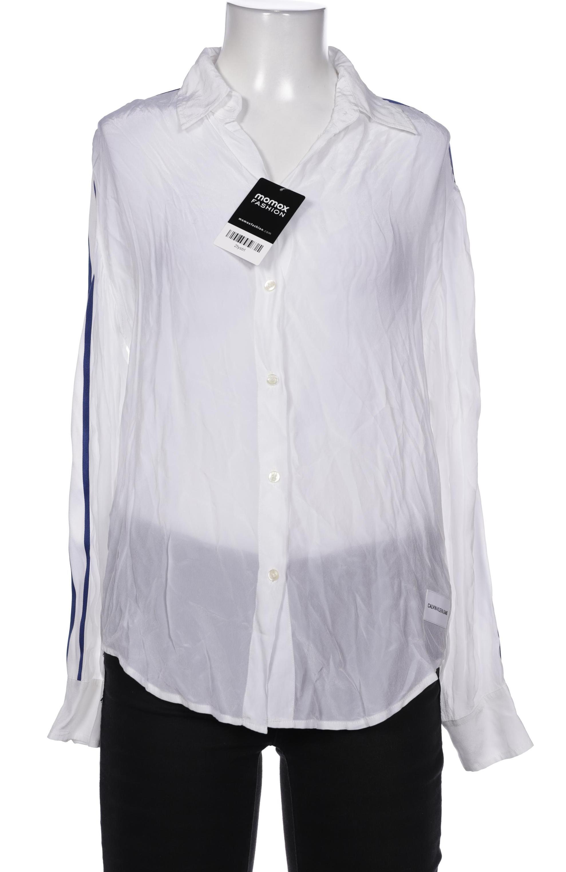 

Calvin Klein Jeans Damen Bluse, weiß, Gr. 34