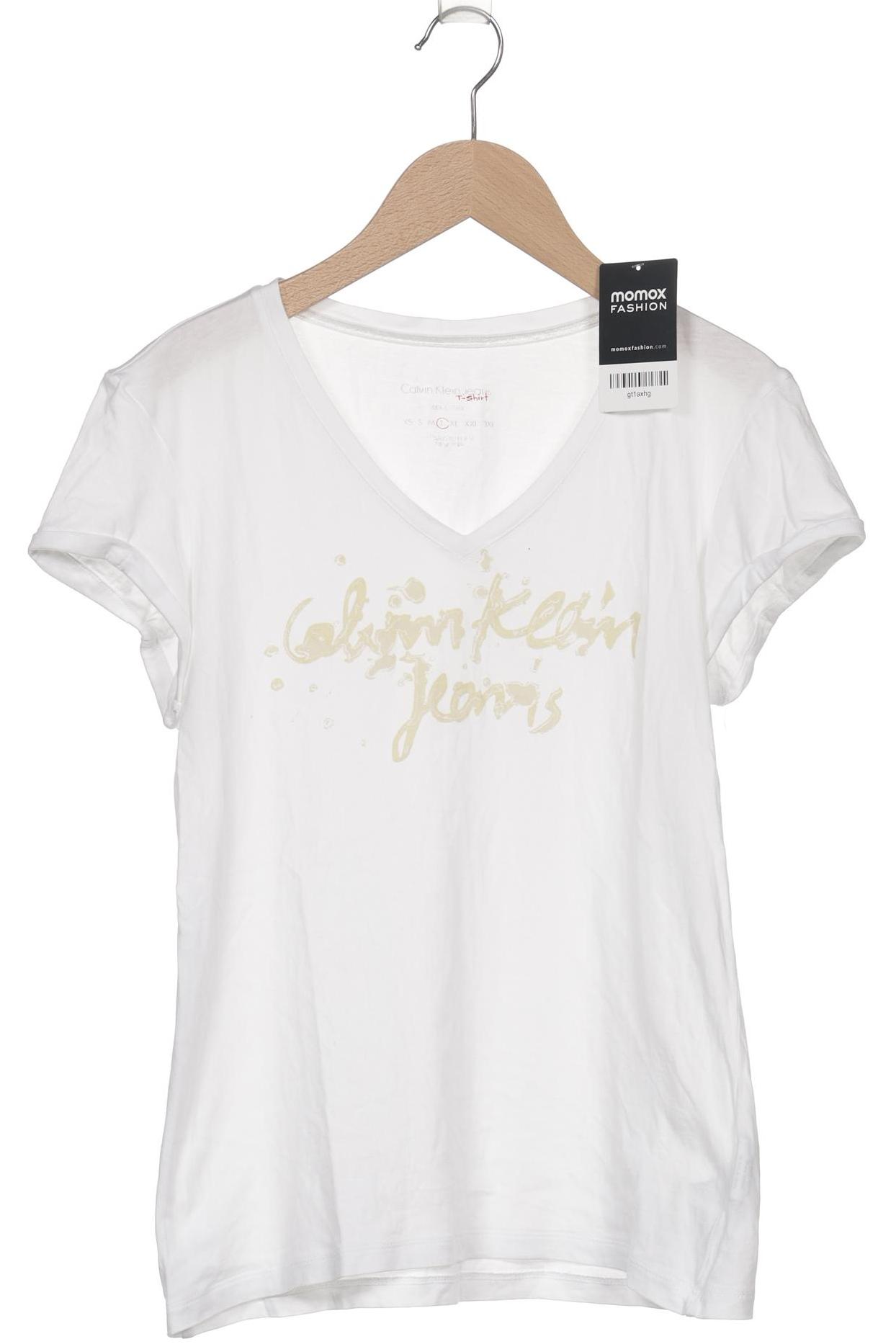 

Calvin Klein Jeans Damen T-Shirt, weiß, Gr. 42