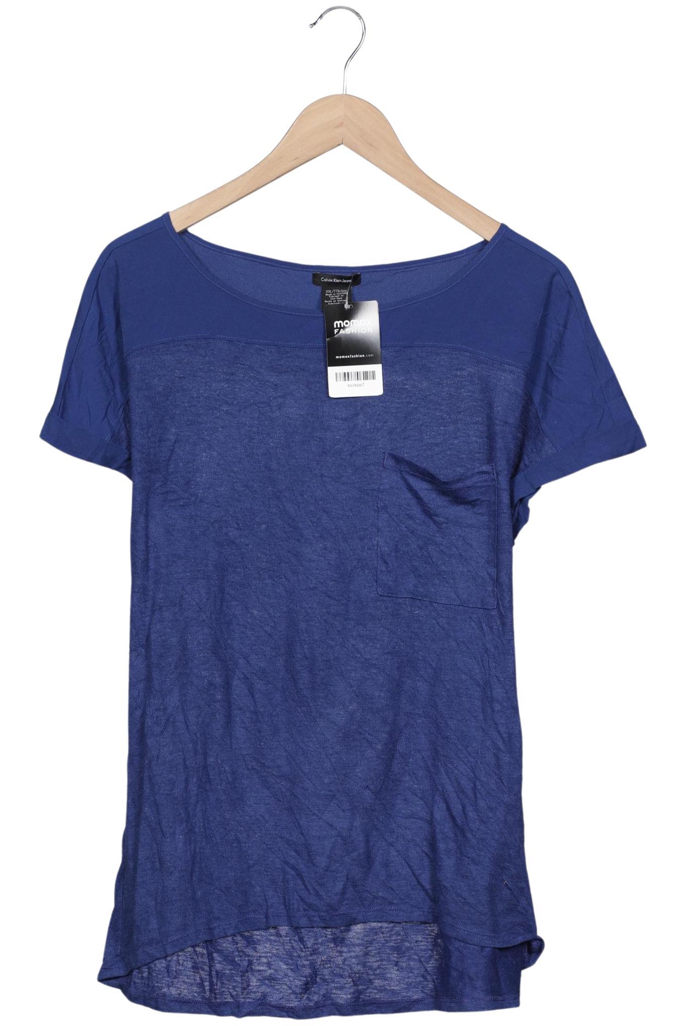 

Calvin Klein Jeans Damen T-Shirt, blau, Gr. 46