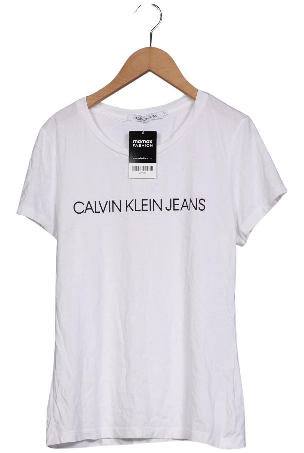 

Calvin Klein Jeans Damen T-Shirt, weiß, Gr. 38