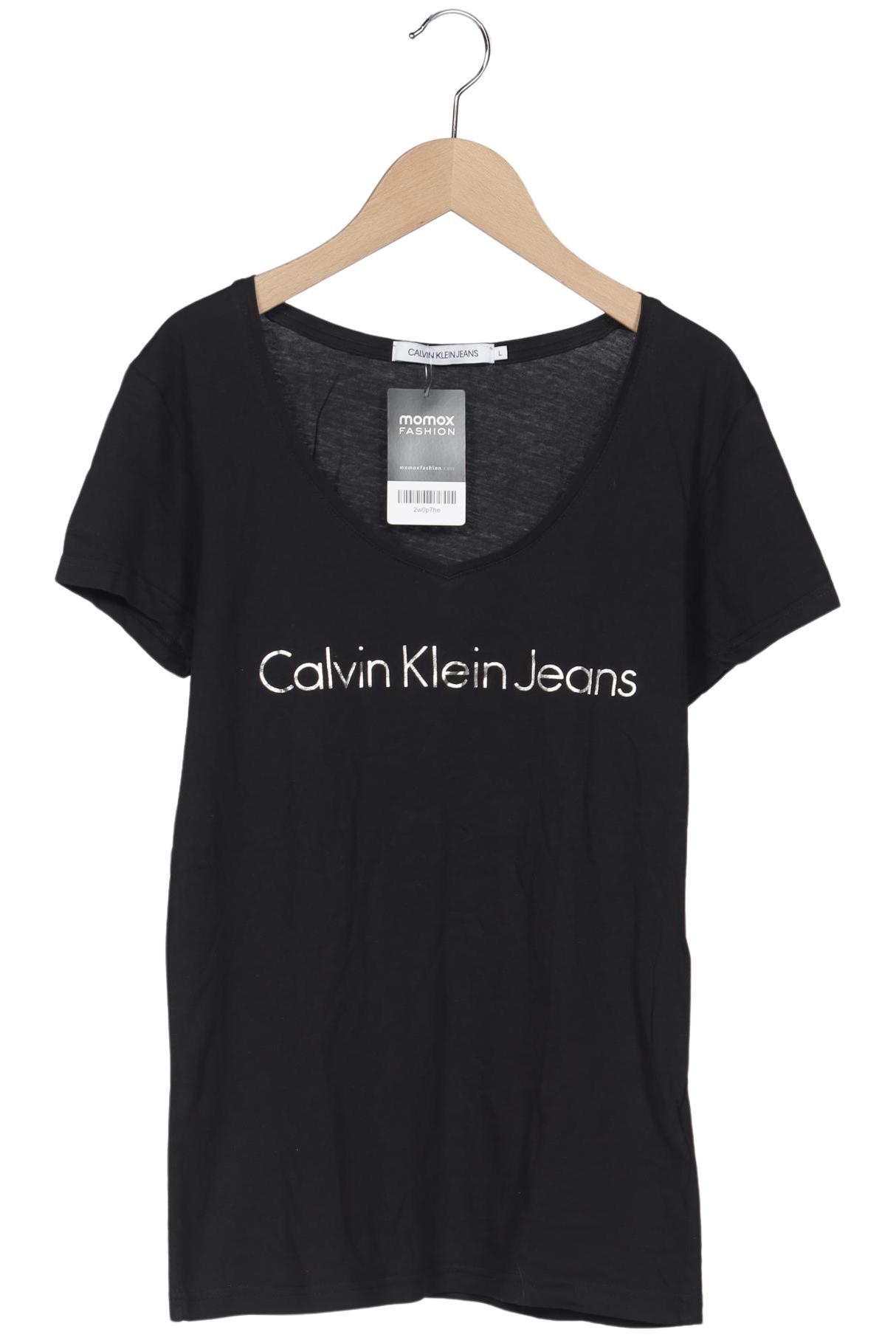 

Calvin Klein Jeans Damen T-Shirt, schwarz, Gr. 42