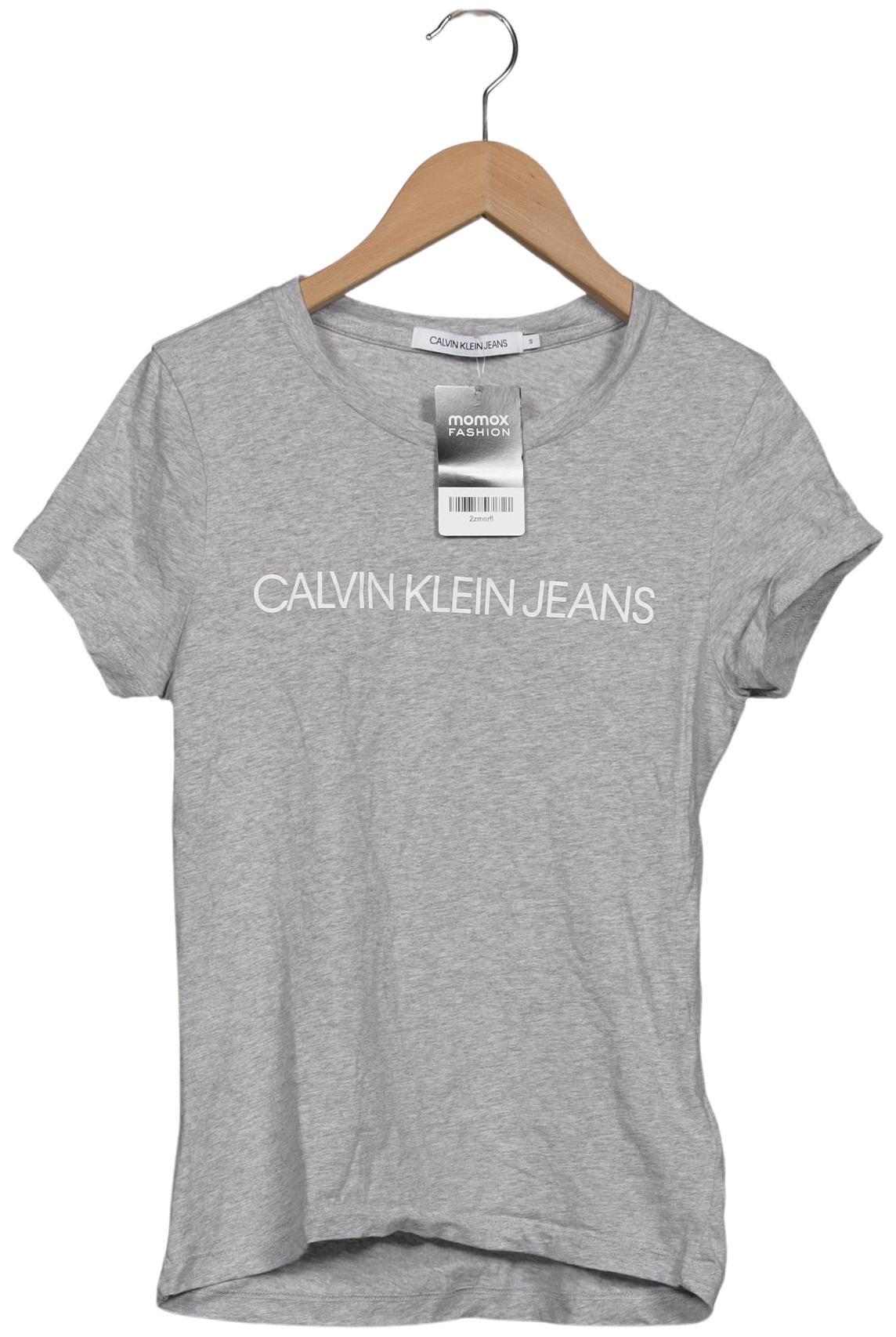 

Calvin Klein Jeans Damen T-Shirt, grau, Gr. 36