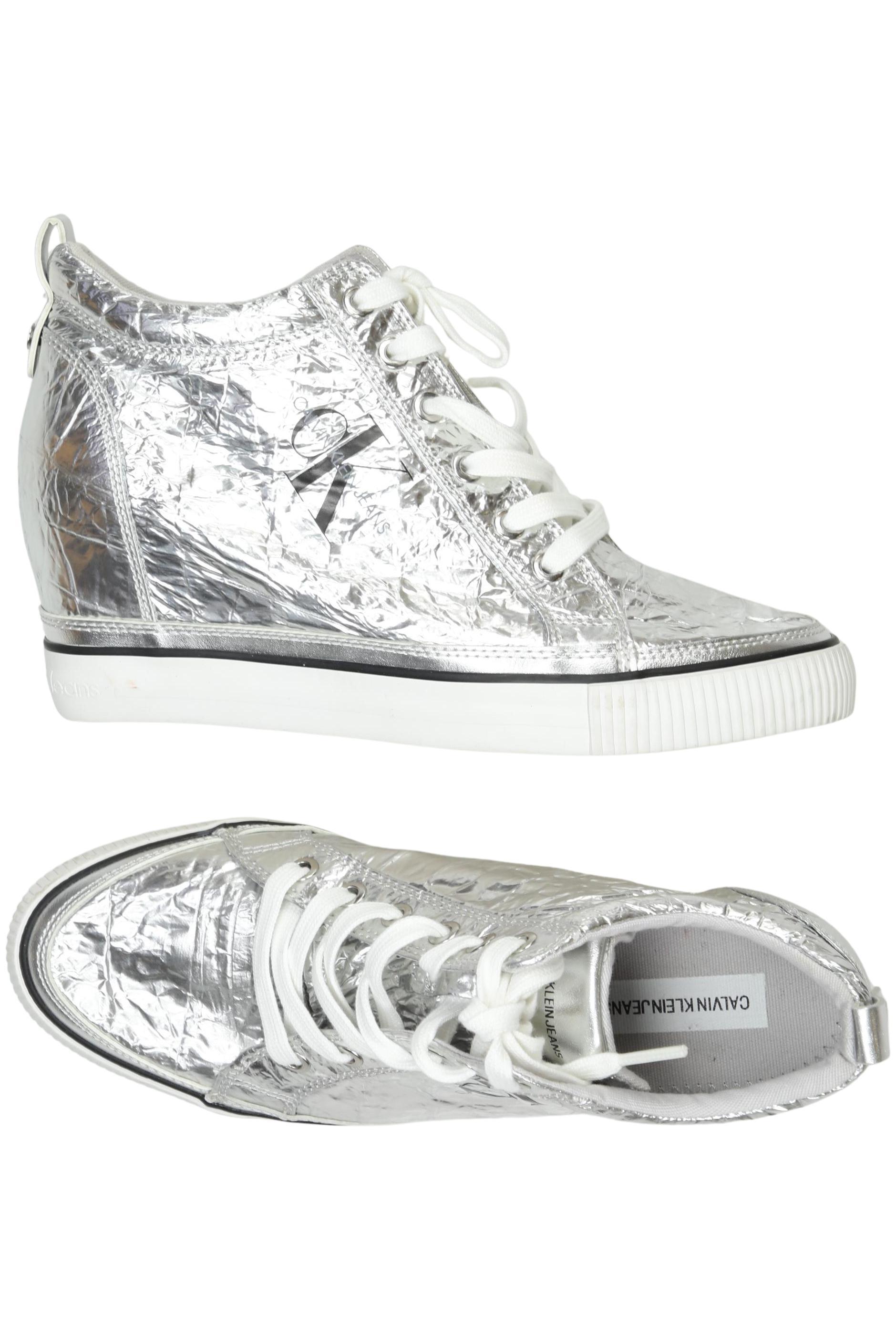 

Calvin Klein Jeans Damen Sneakers, silber, Gr. 40