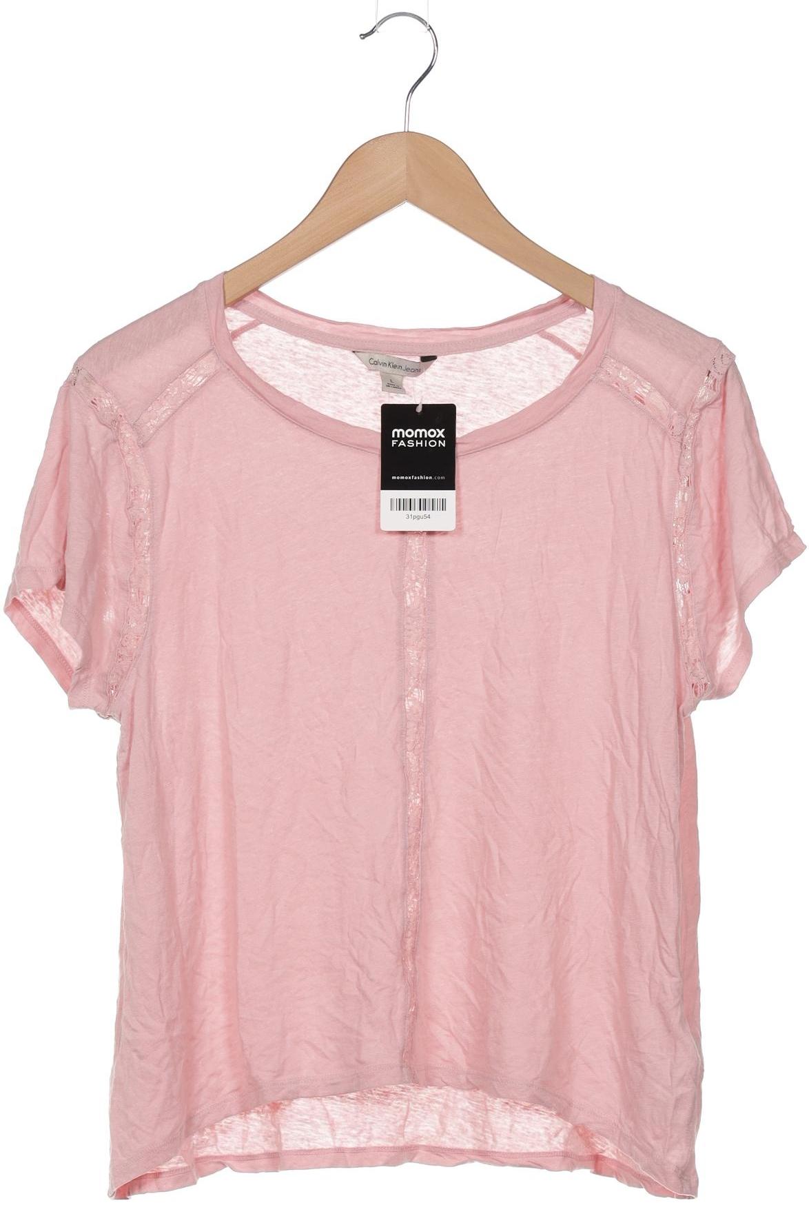 

Calvin Klein Jeans Damen T-Shirt, pink, Gr. 42