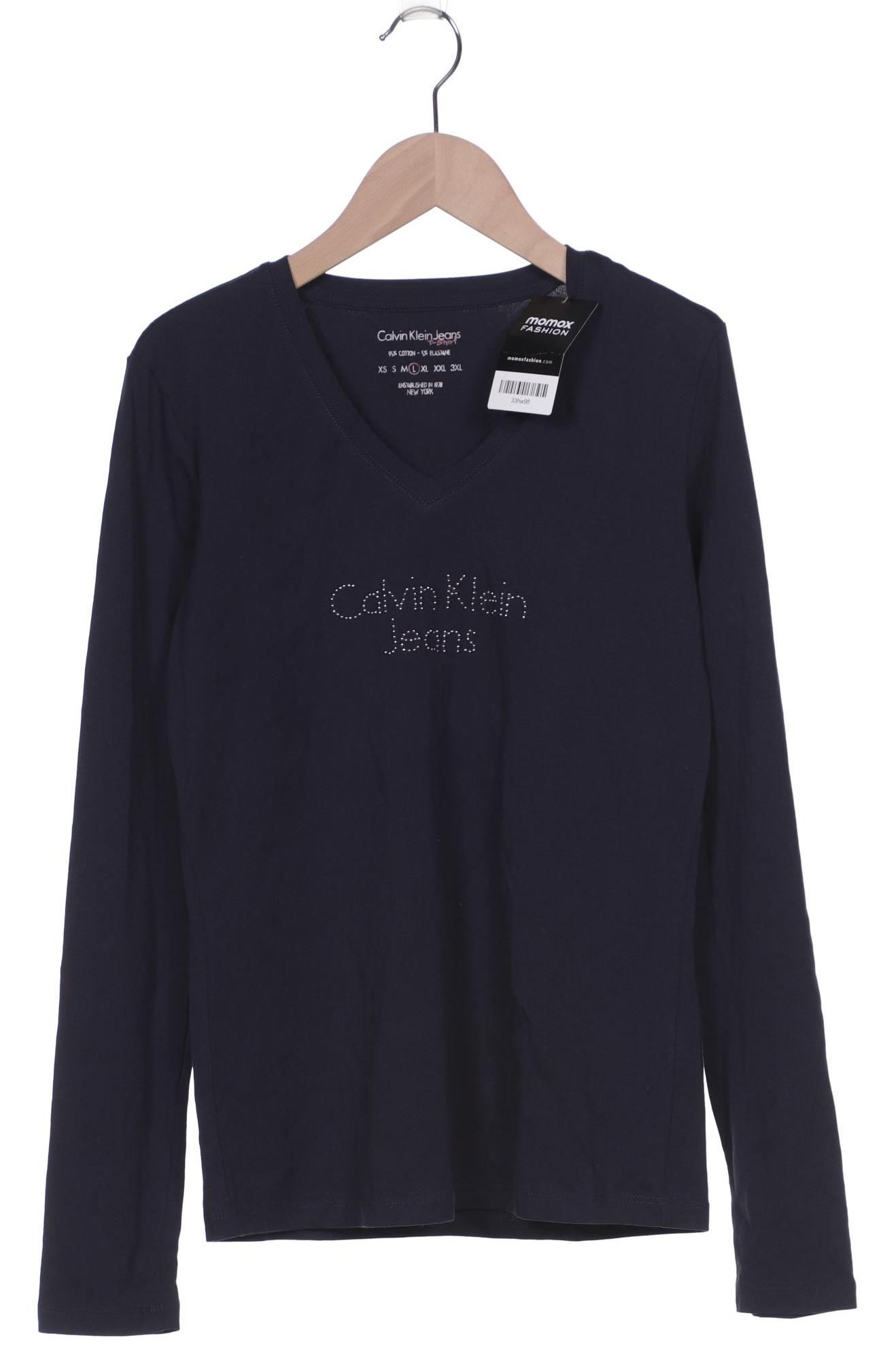

Calvin Klein Jeans Damen Langarmshirt, marineblau