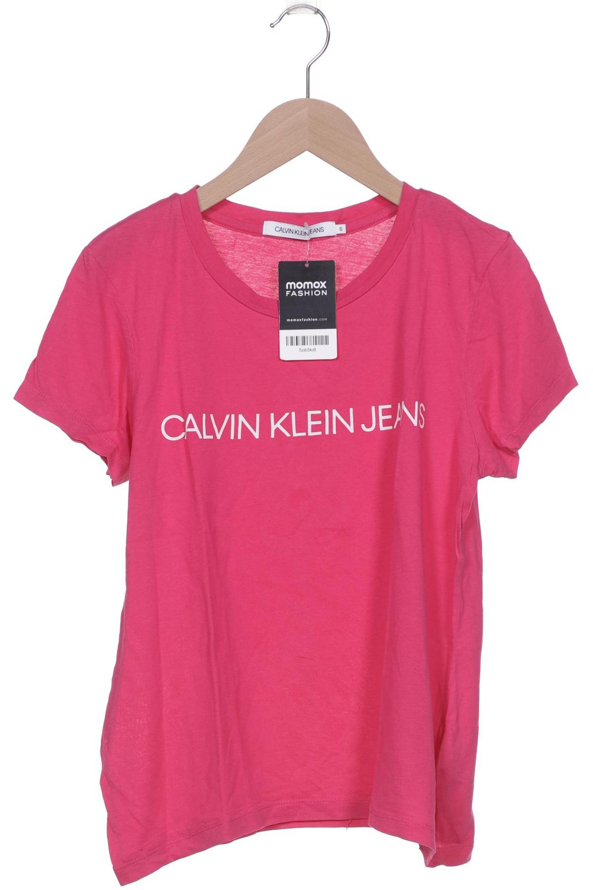 

Calvin Klein Jeans Damen T-Shirt, pink, Gr. 36