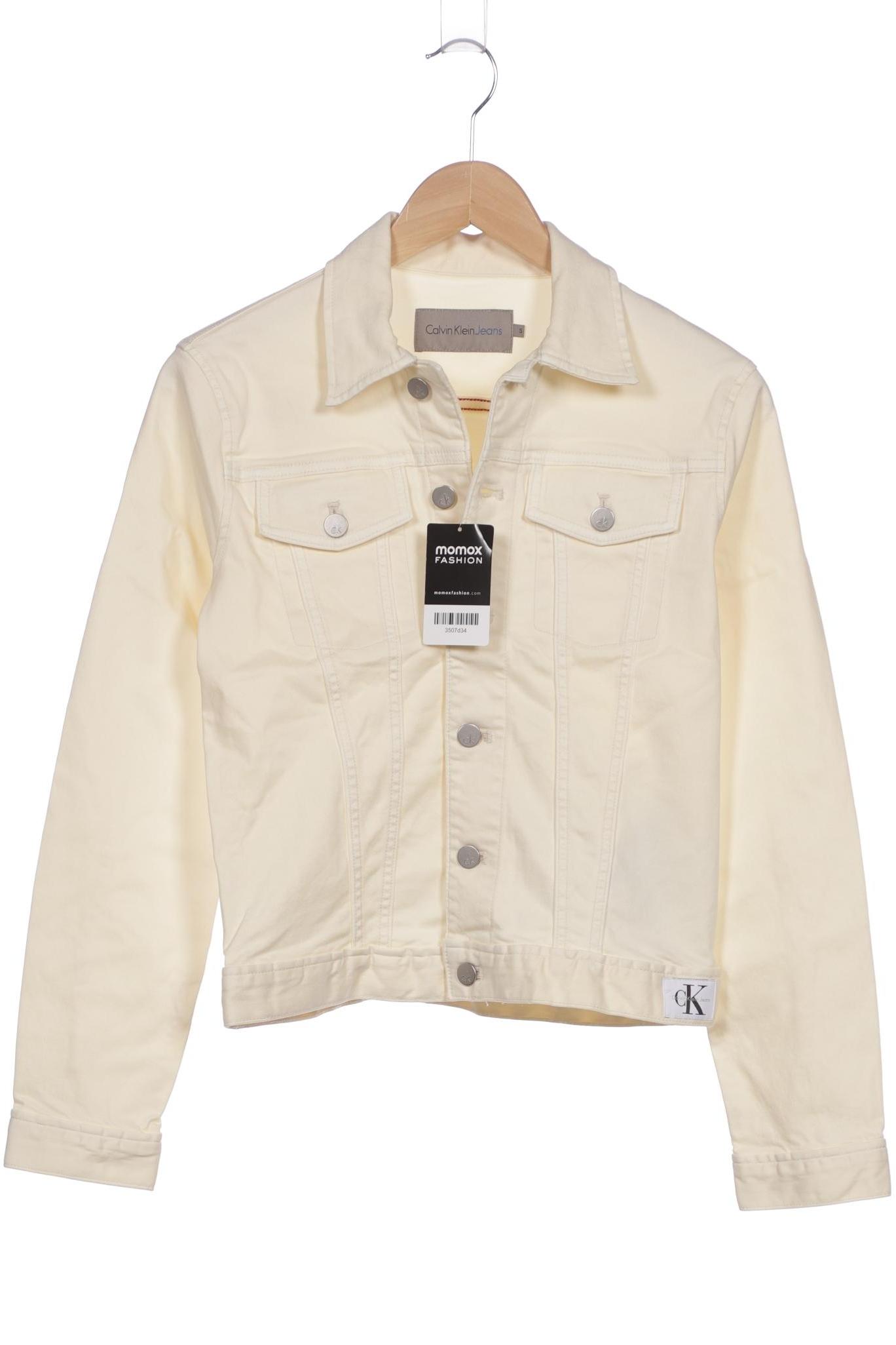 

Calvin Klein Jeans Damen Jacke, cremeweiß, Gr. 36