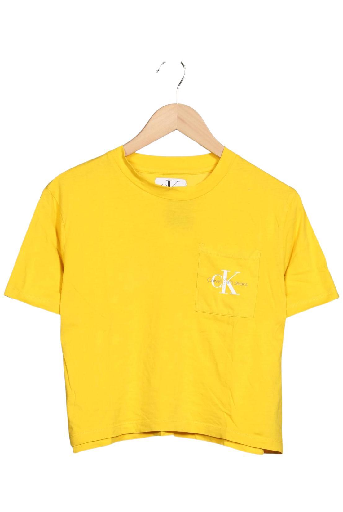 

Calvin Klein Jeans Damen T-Shirt, gelb, Gr. 42