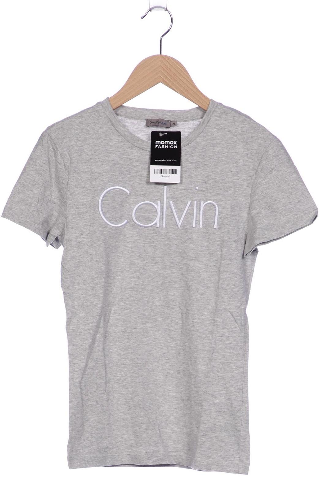 

Calvin Klein Jeans Damen T-Shirt, grau, Gr. 34