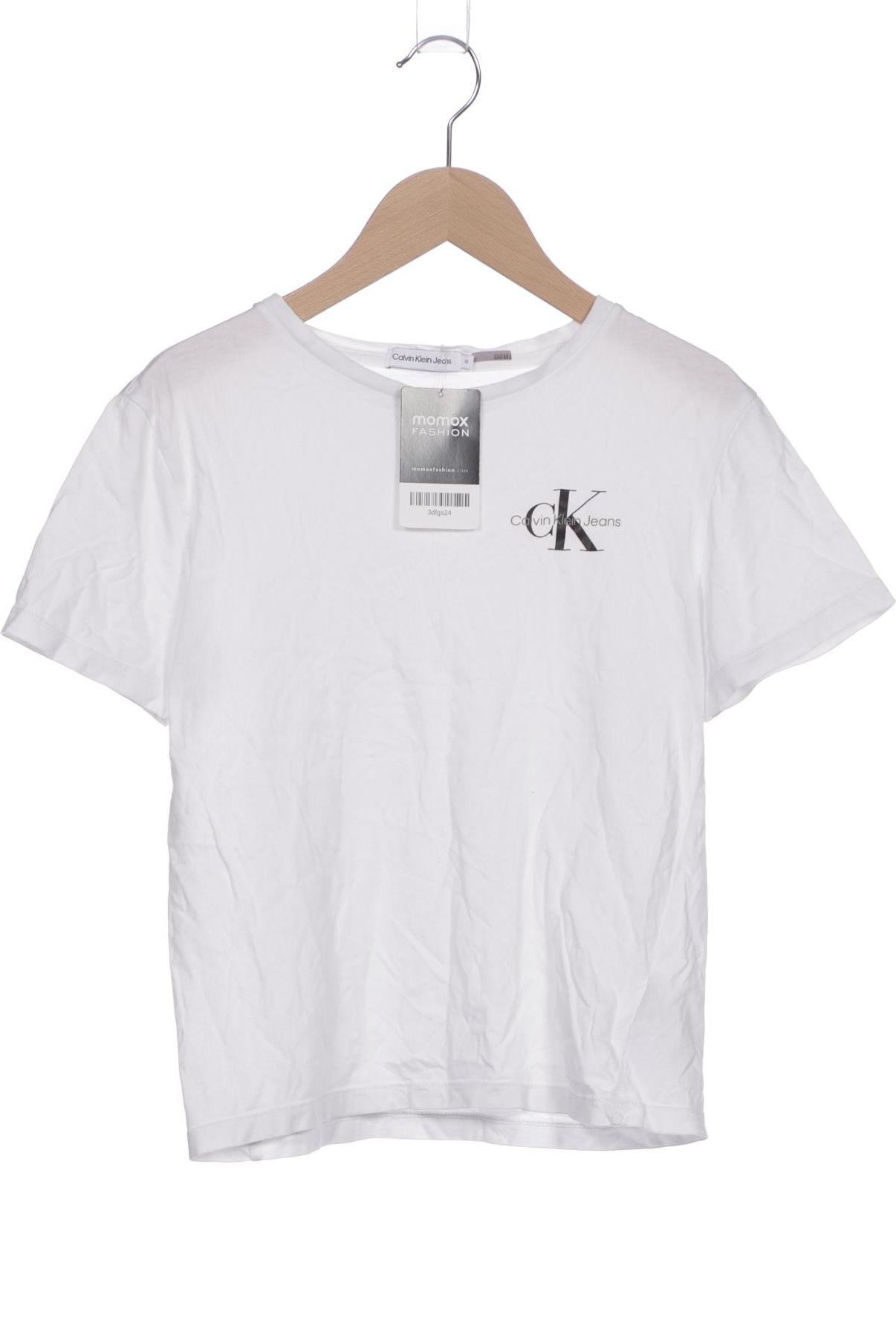 

Calvin Klein Jeans Damen T-Shirt, weiß, Gr. 12