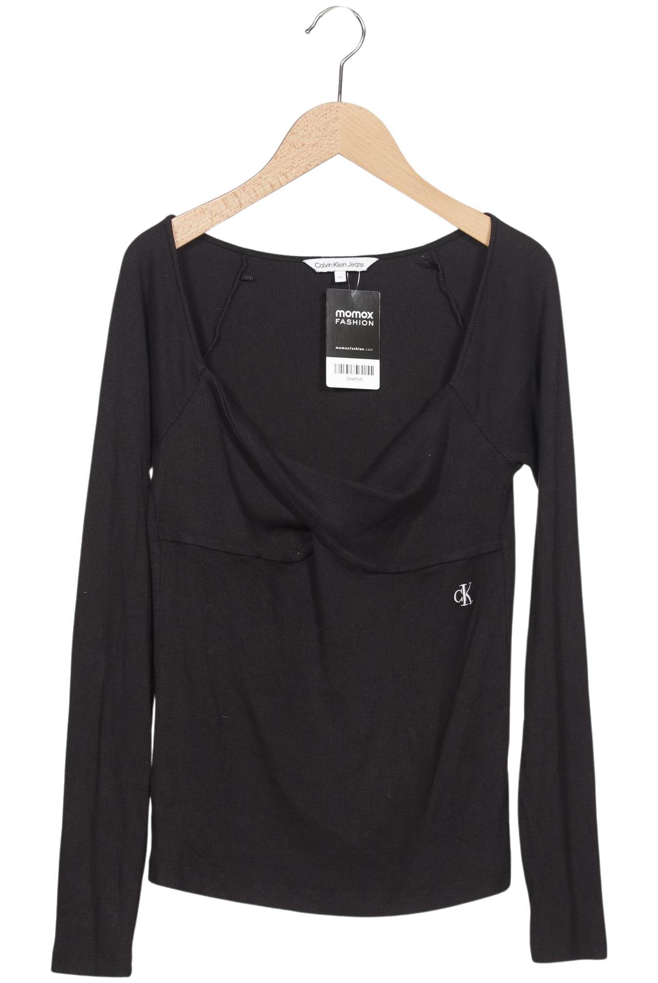 

Calvin Klein Jeans Damen Langarmshirt, schwarz, Gr. 38