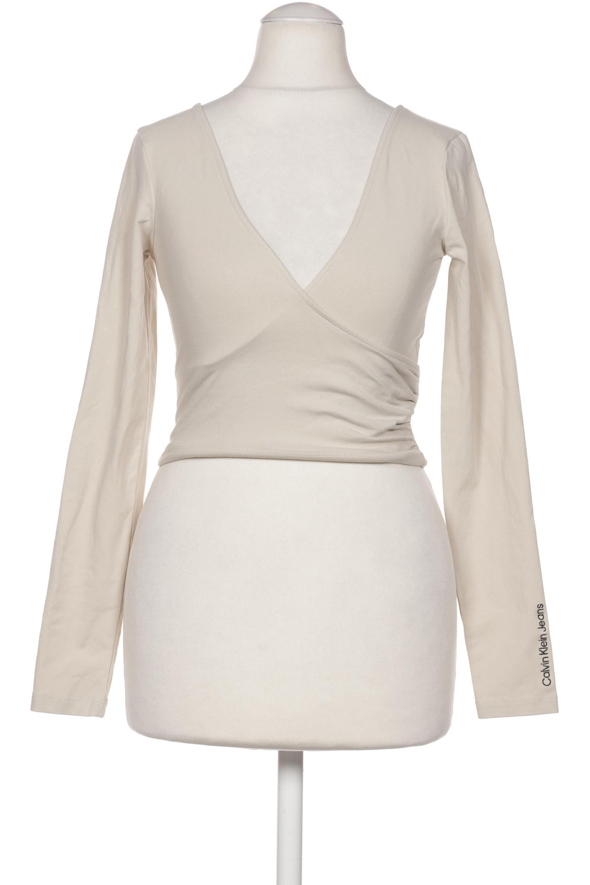 

Calvin Klein Jeans Damen Langarmshirt, beige, Gr. 34