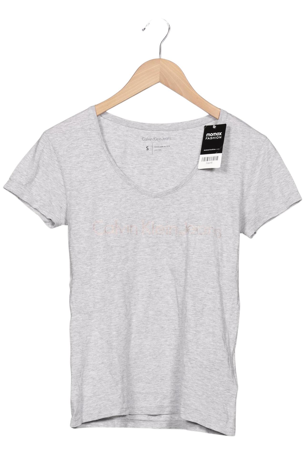 

Calvin Klein Jeans Damen T-Shirt, grau, Gr. 36
