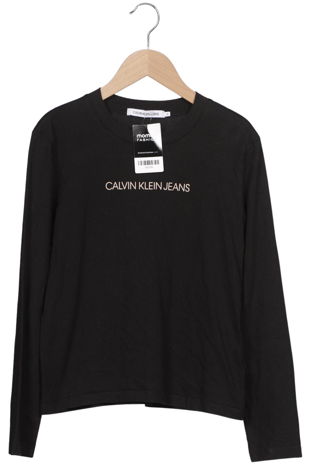 

Calvin Klein Jeans Damen Langarmshirt, schwarz, Gr. 38