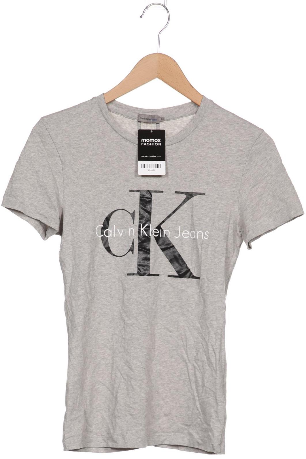 

Calvin Klein Jeans Damen T-Shirt, grau, Gr. 34