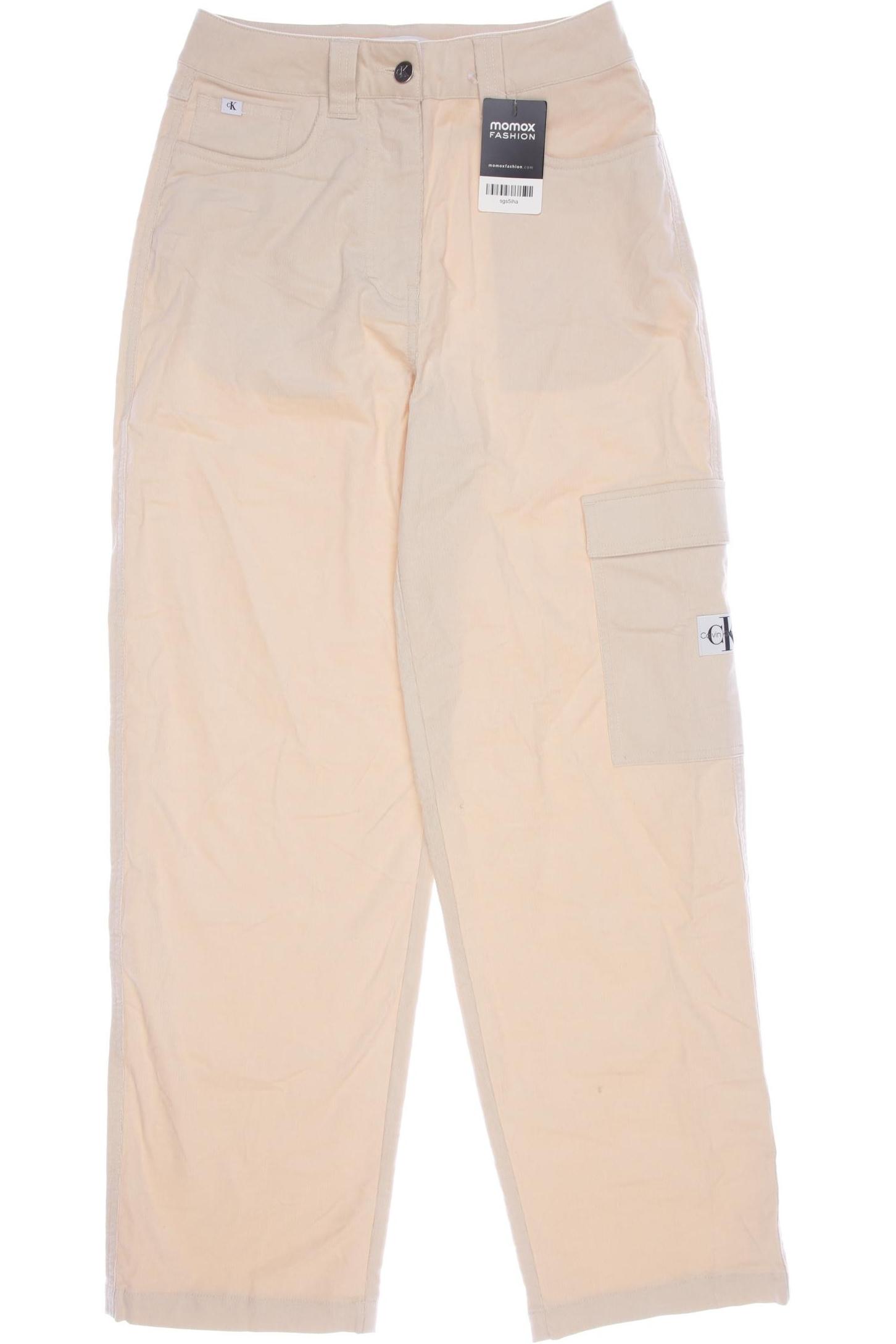 

Calvin Klein Jeans Damen Stoffhose, cremeweiß, Gr. 0