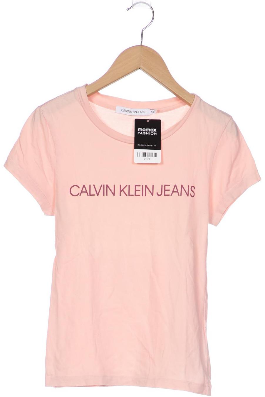 

Calvin Klein Jeans Damen T-Shirt, pink, Gr. 34