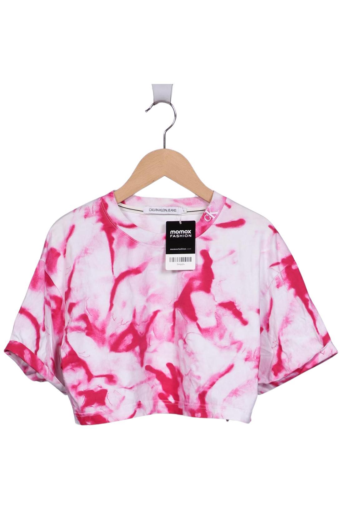 

Calvin Klein Jeans Damen T-Shirt, pink, Gr. 36