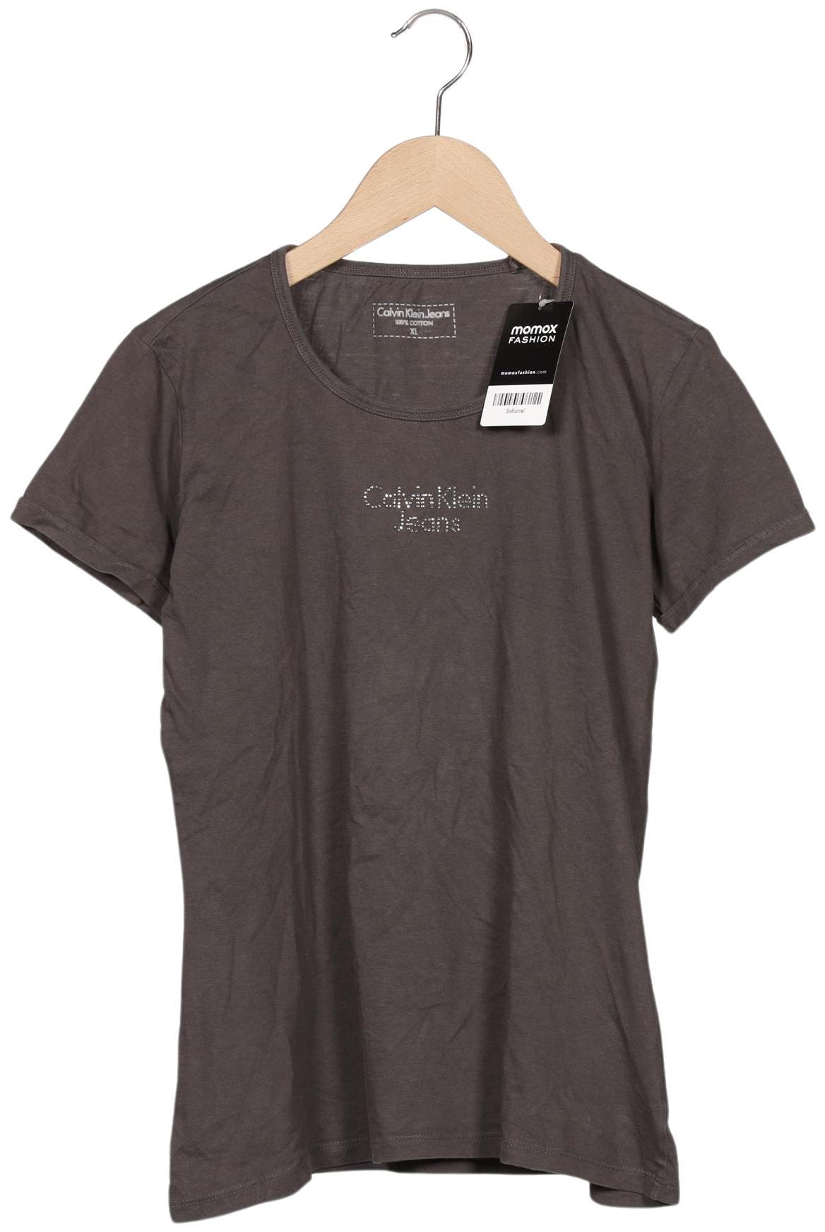 

Calvin Klein Jeans Damen T-Shirt, grau, Gr. 44