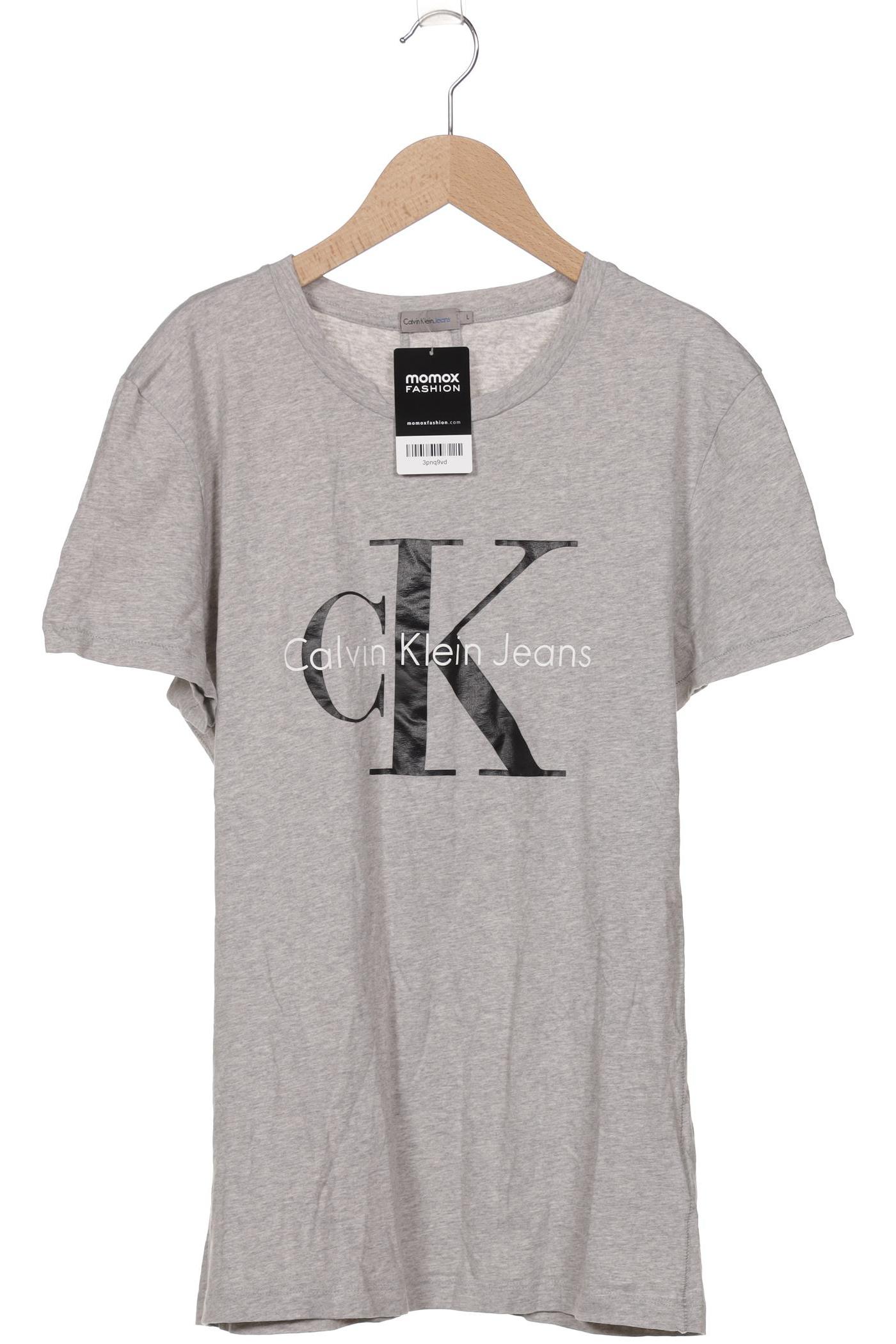 

Calvin Klein Jeans Damen T-Shirt, grau, Gr. 42