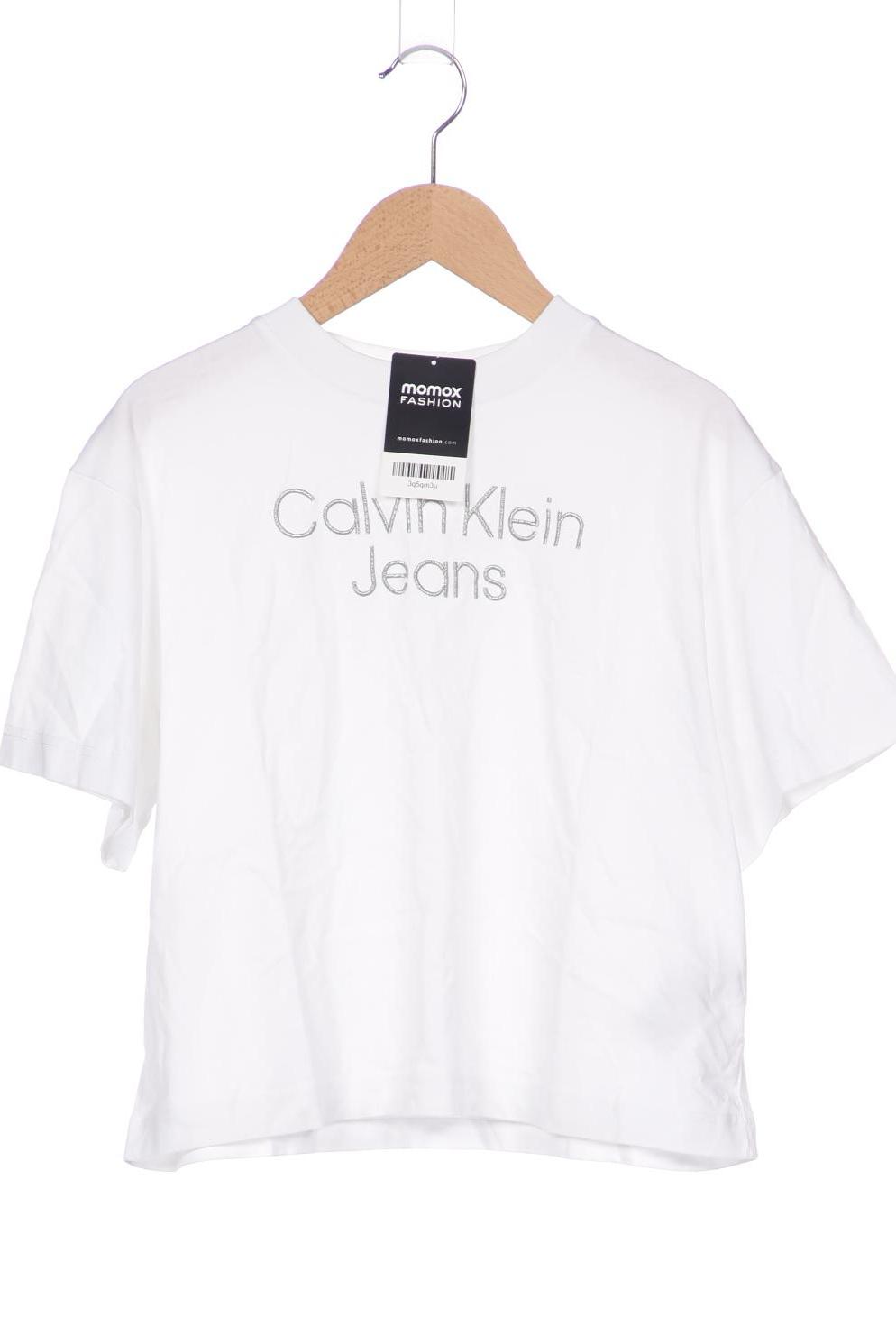 

Calvin Klein Jeans Damen T-Shirt, weiß, Gr. 36