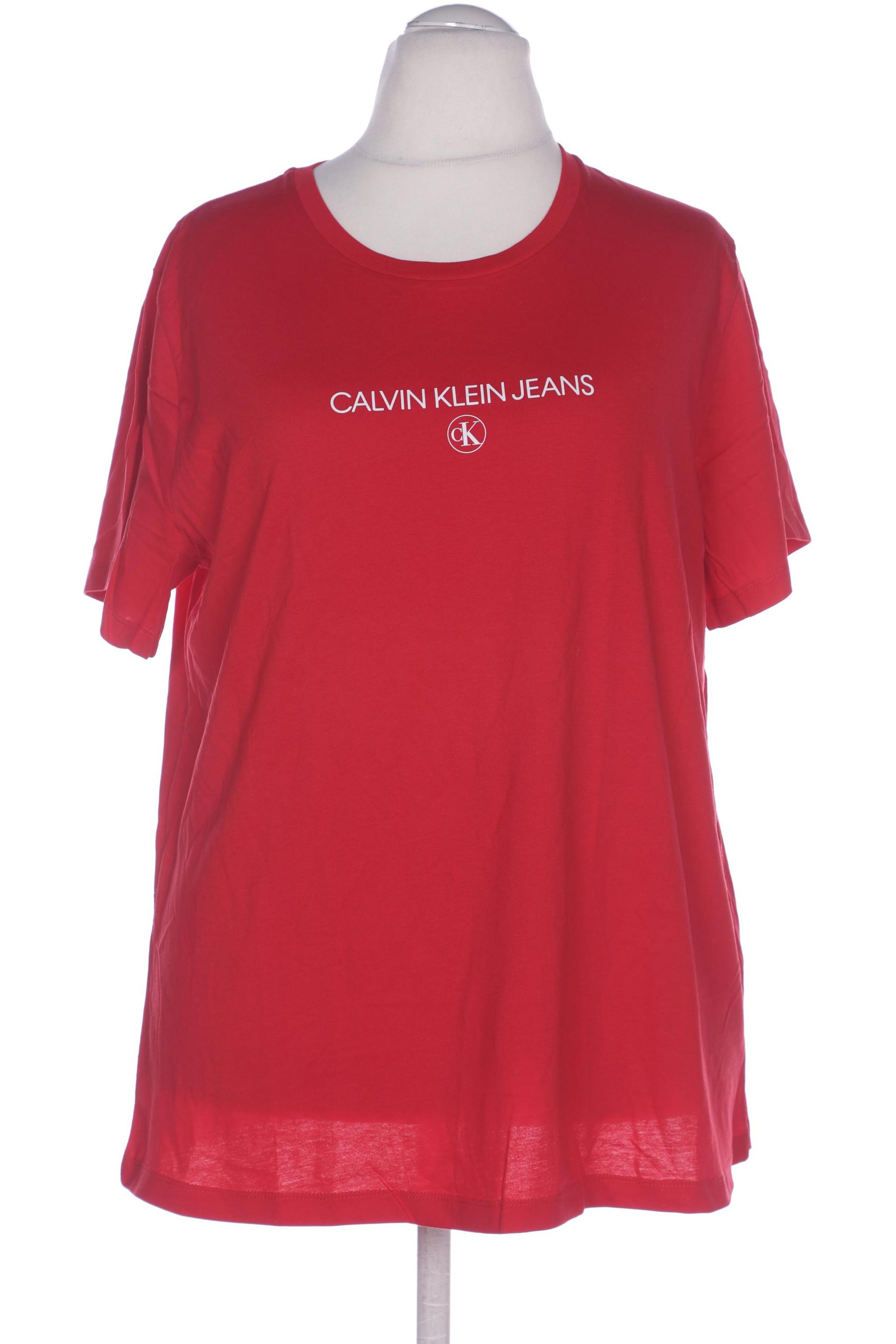 

Calvin Klein Jeans Damen T-Shirt, rot, Gr. 56