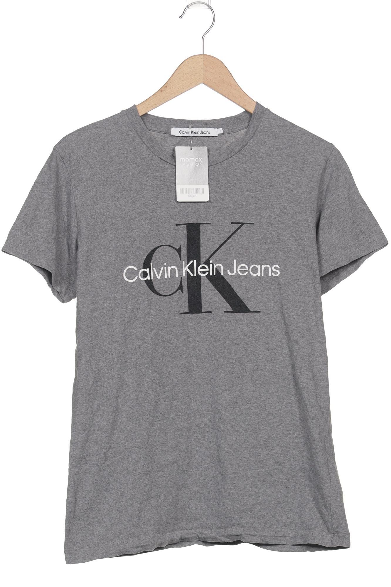 

Calvin Klein Jeans Damen T-Shirt, grau, Gr. 42