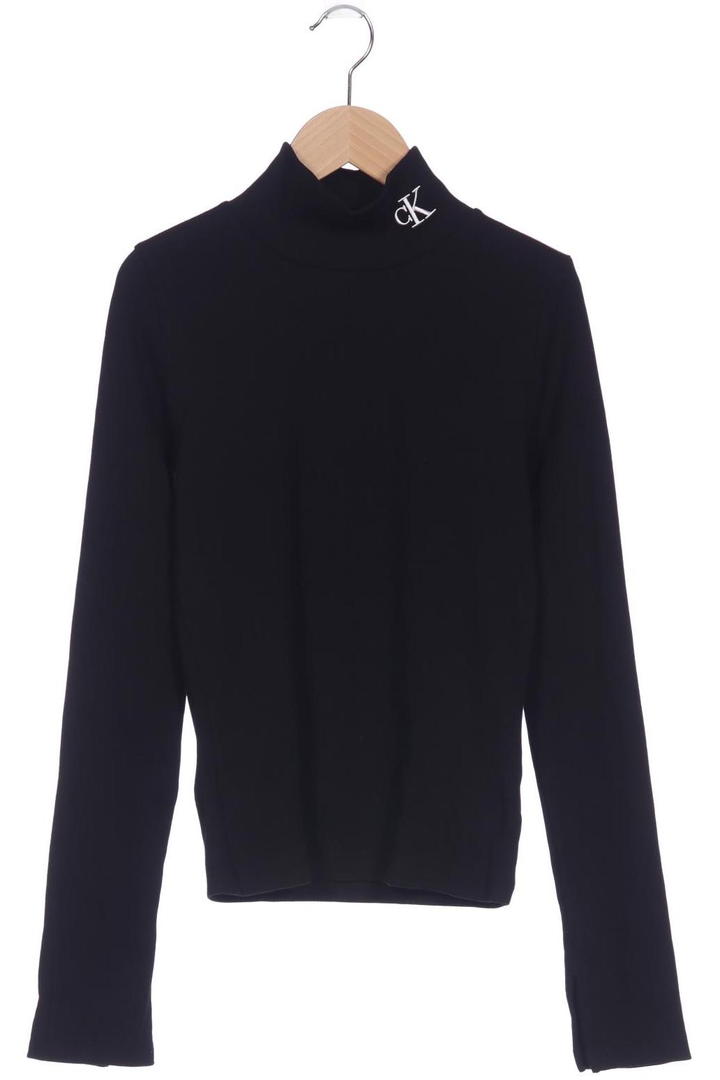 

Calvin Klein Jeans Damen Langarmshirt, schwarz, Gr. 36