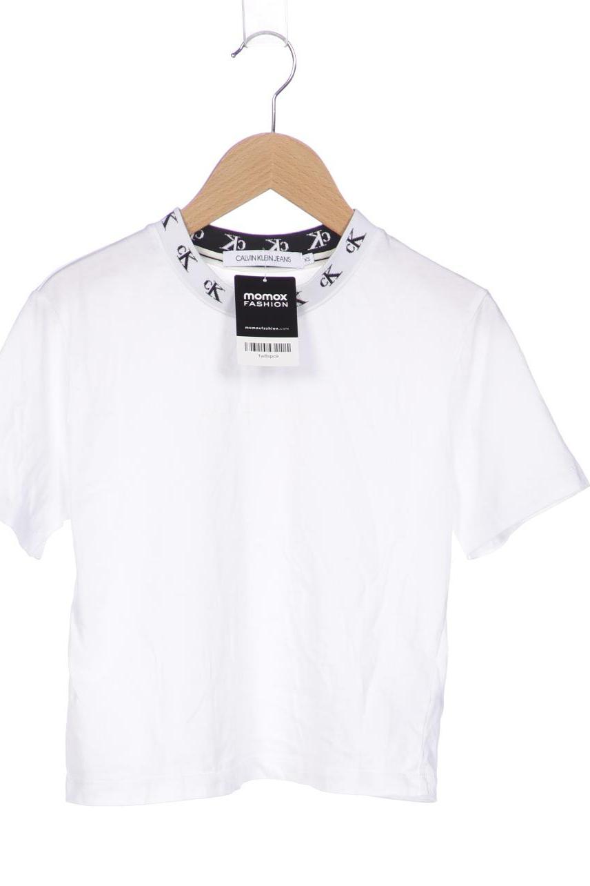 

Calvin Klein Jeans Damen T-Shirt, weiß, Gr. 34