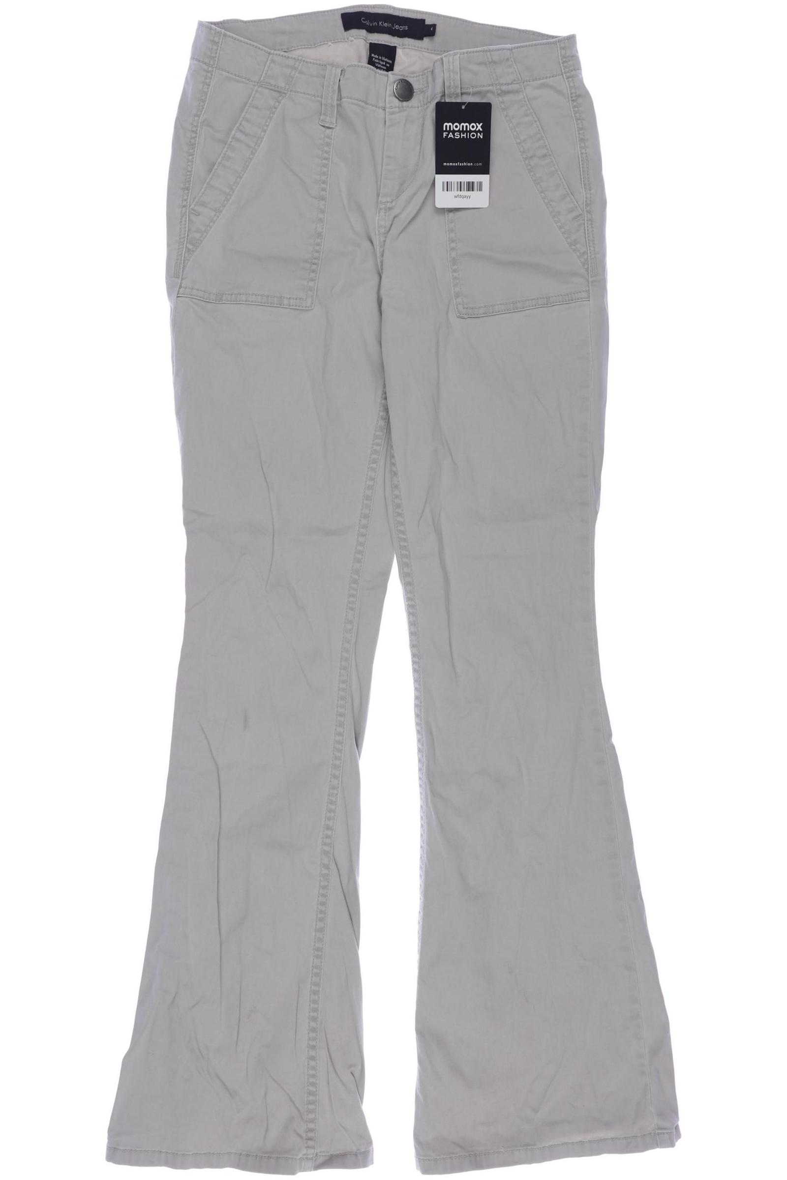 

Calvin Klein Jeans Damen Stoffhose, grau, Gr. 4