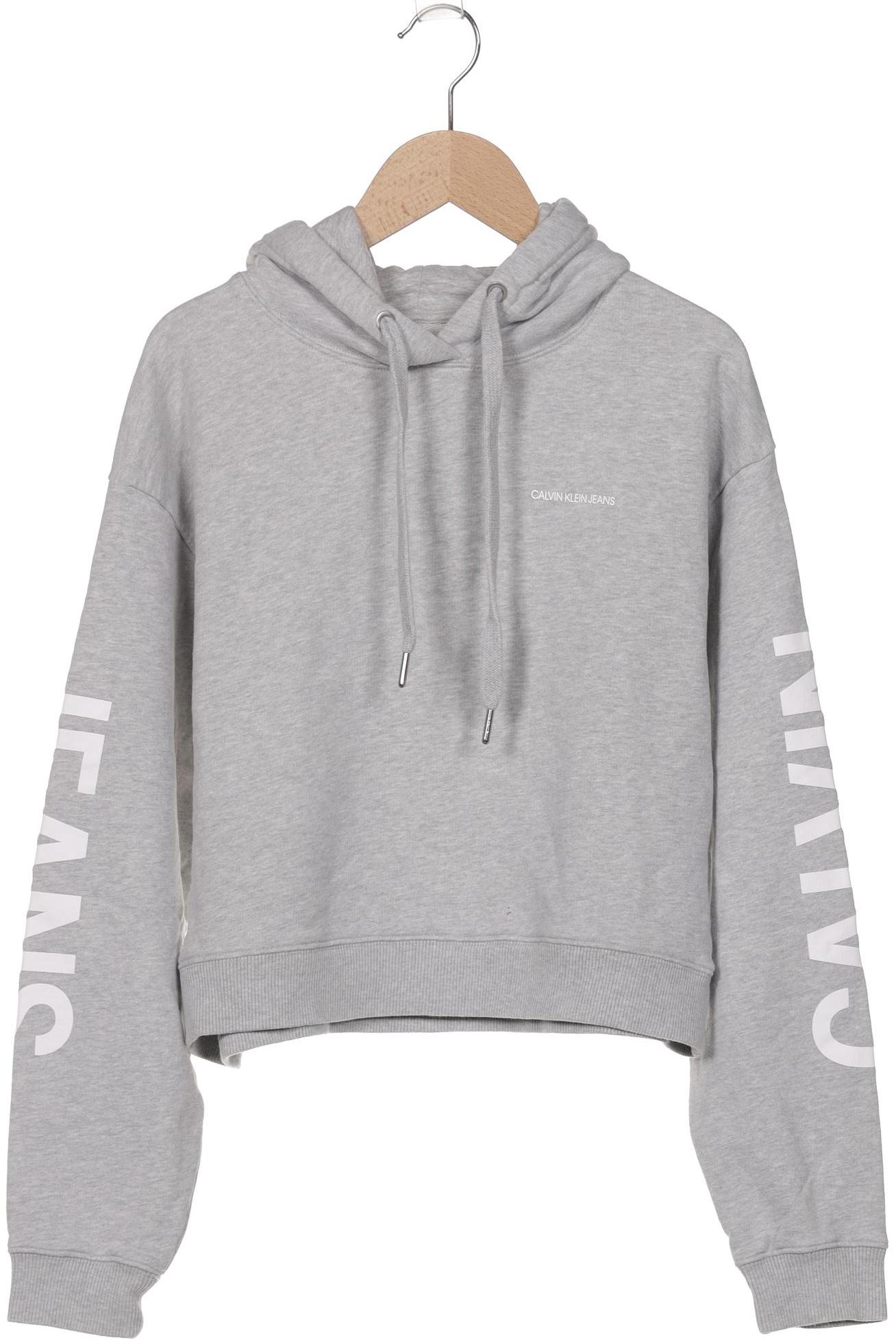 

Calvin Klein Jeans Damen Kapuzenpullover, grau, Gr. 36