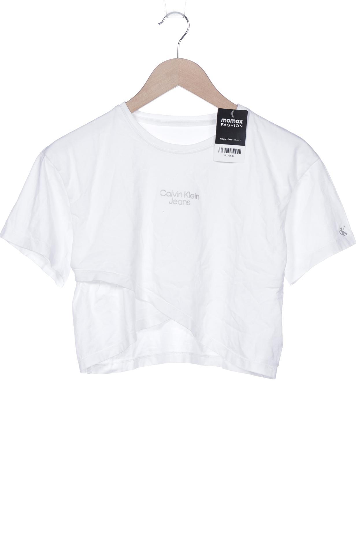 

Calvin Klein Jeans Damen T-Shirt, weiß, Gr. 36