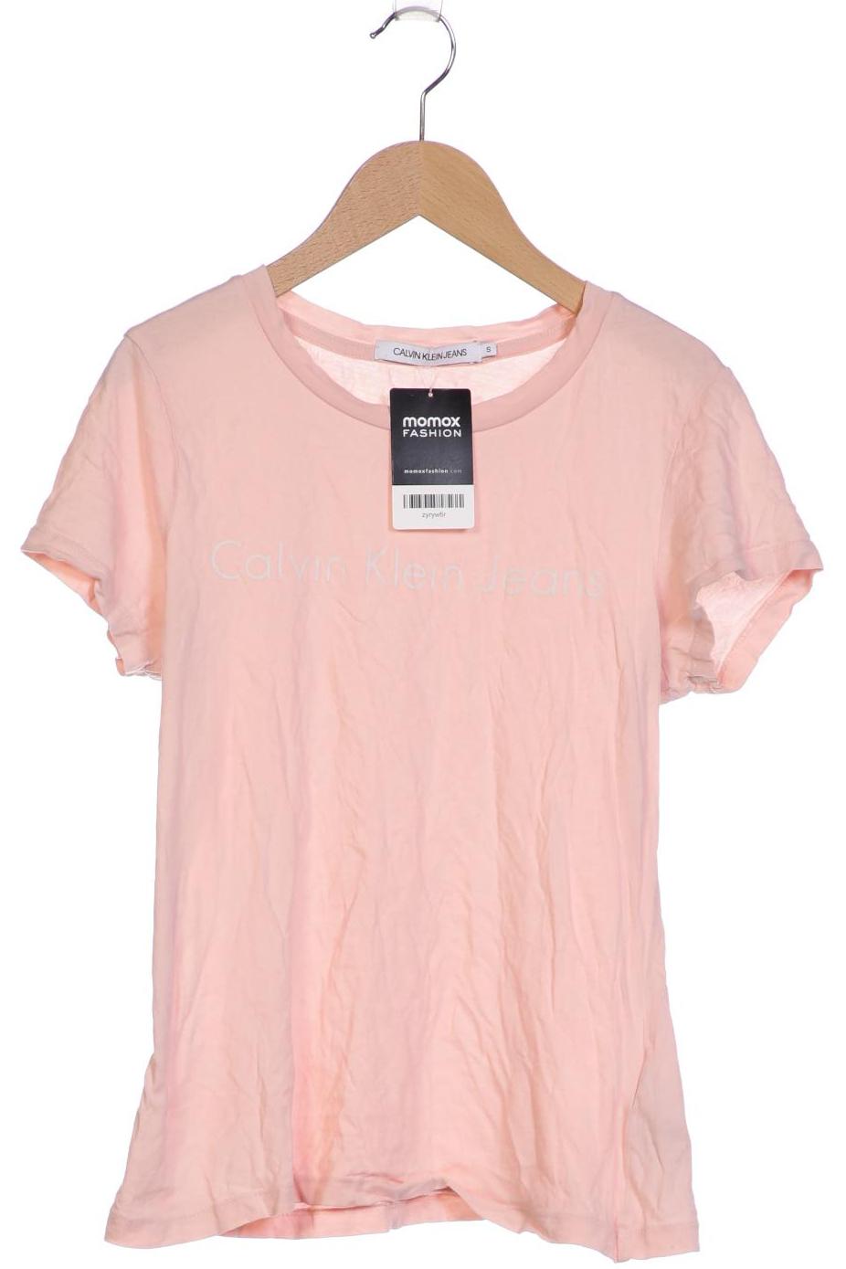 

Calvin Klein Jeans Damen T-Shirt, pink, Gr. 36