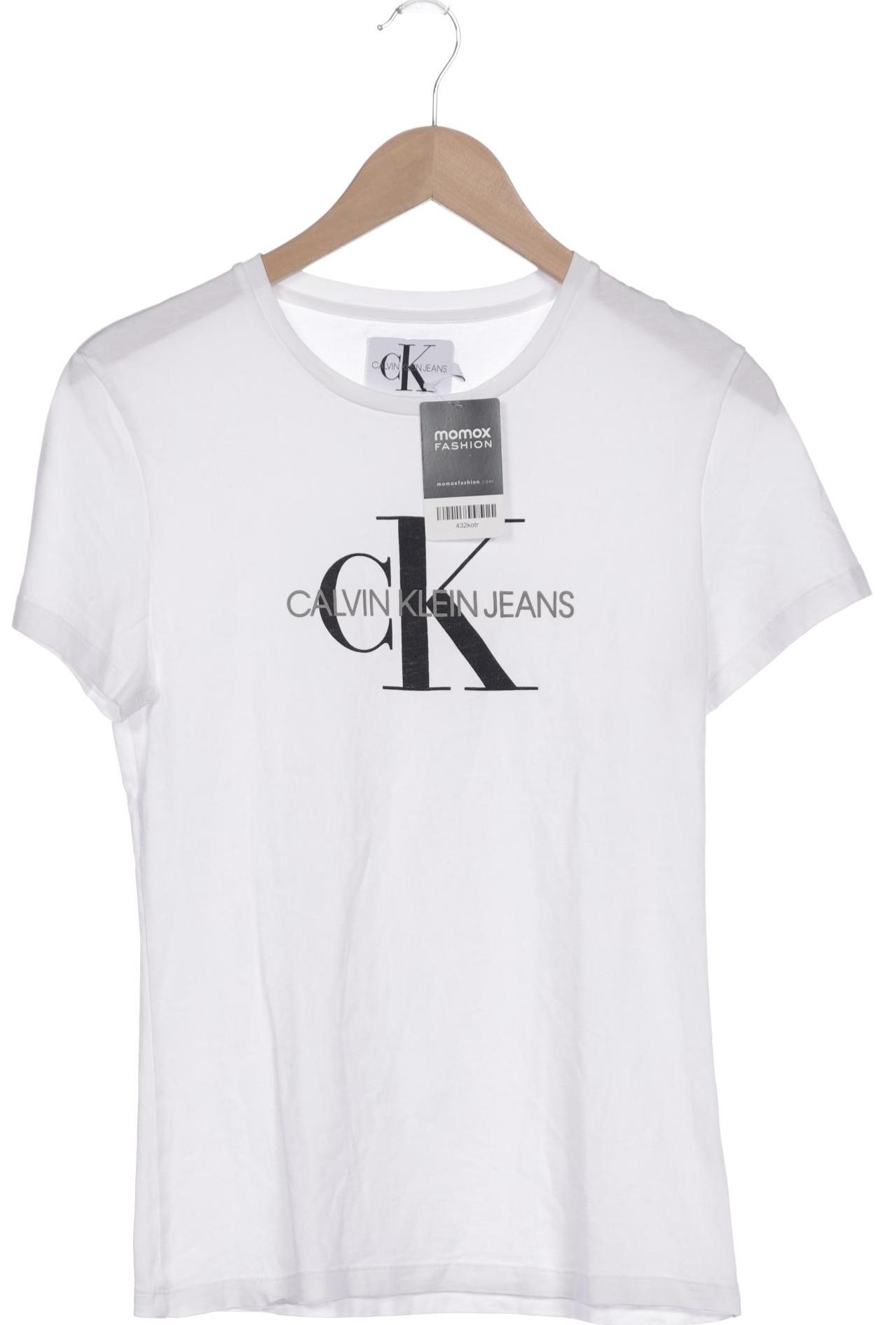 

Calvin Klein Jeans Damen T-Shirt, weiß, Gr. 36