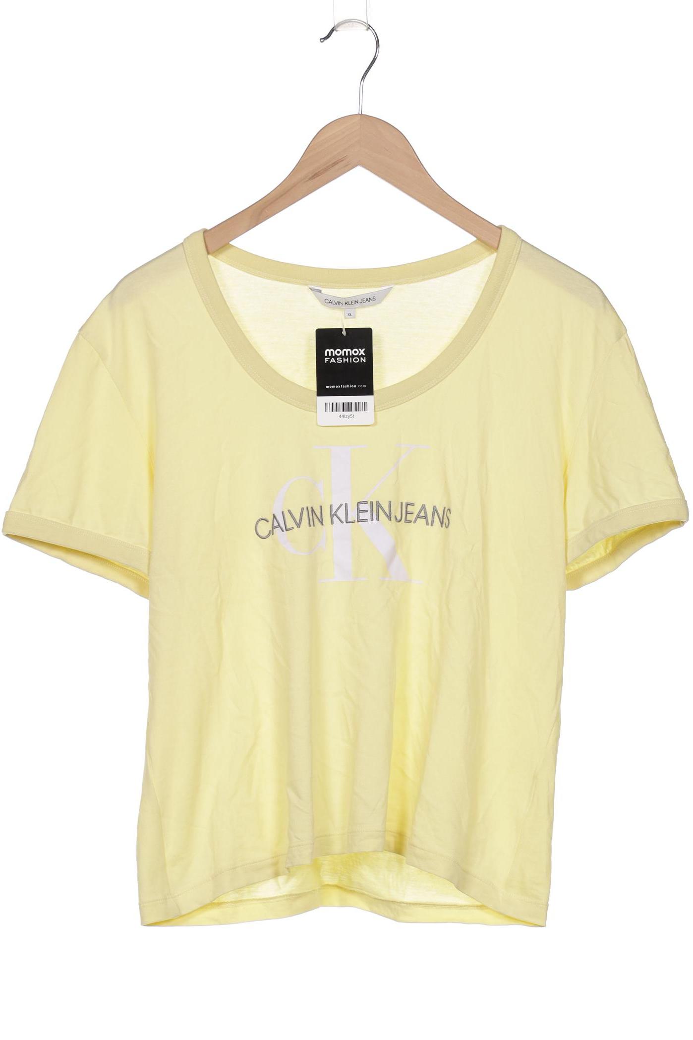 

Calvin Klein Jeans Damen T-Shirt, gelb, Gr. 44