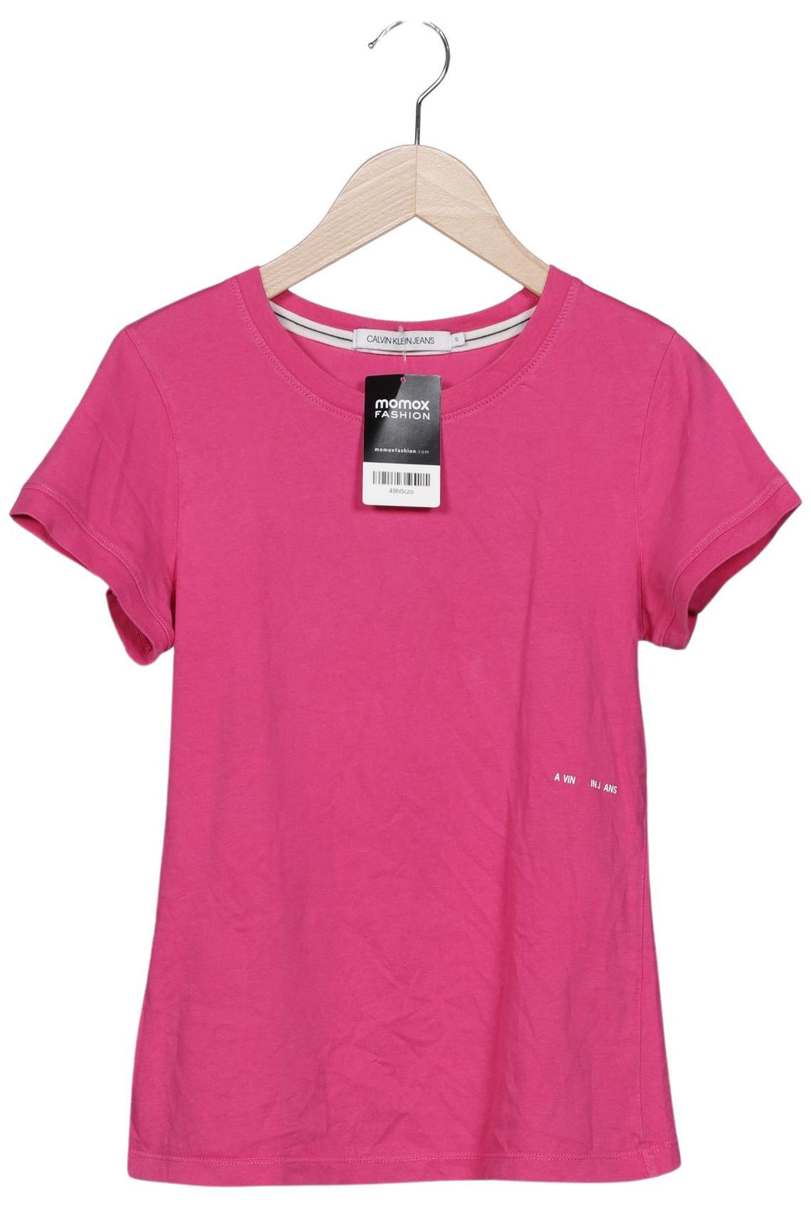 

Calvin Klein Jeans Damen T-Shirt, pink, Gr. 36