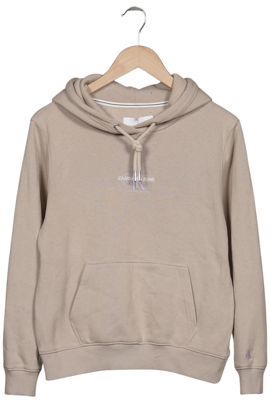 

Calvin Klein Jeans Damen Kapuzenpullover, beige, Gr. 34