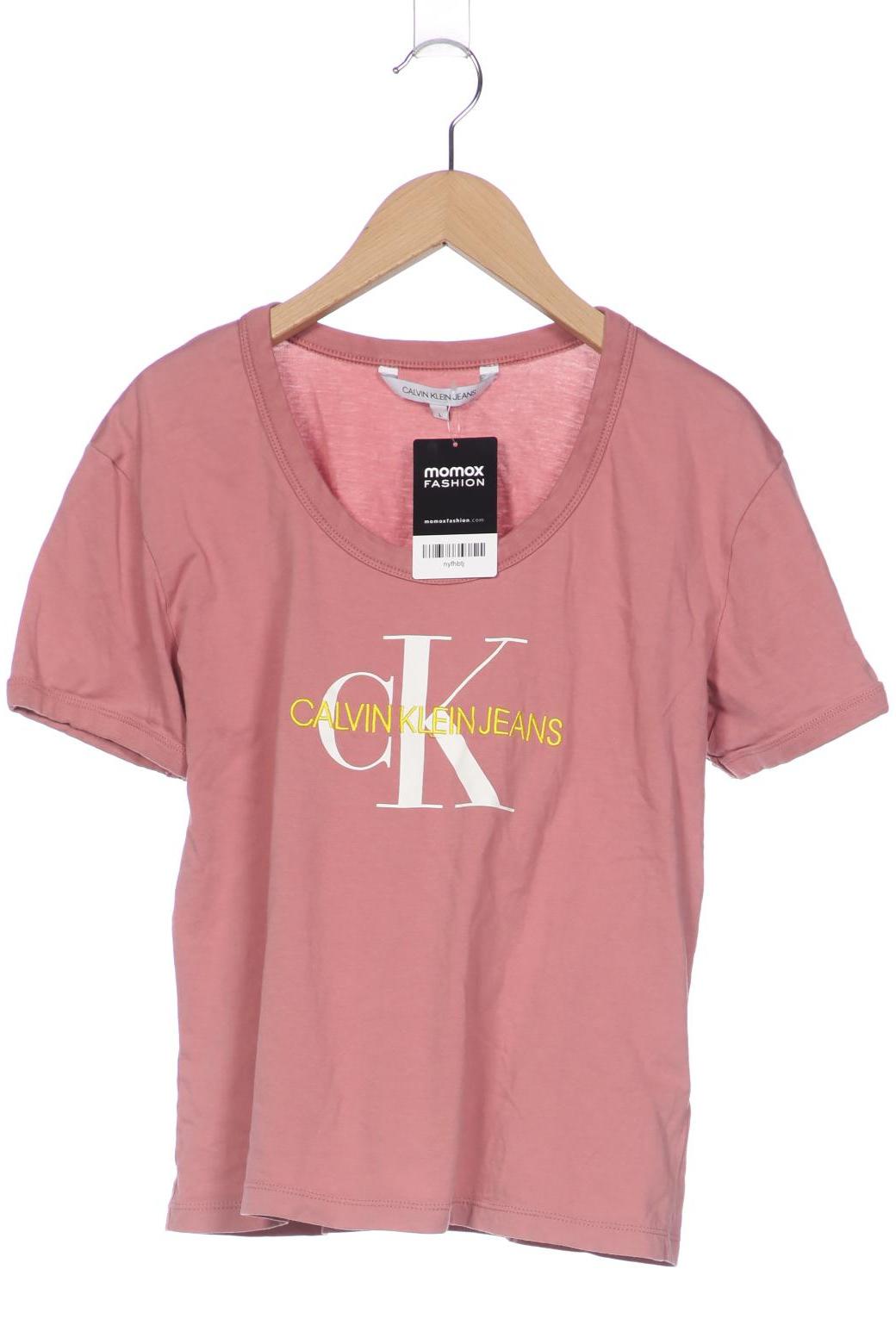

Calvin Klein Jeans Damen T-Shirt, pink, Gr. 42
