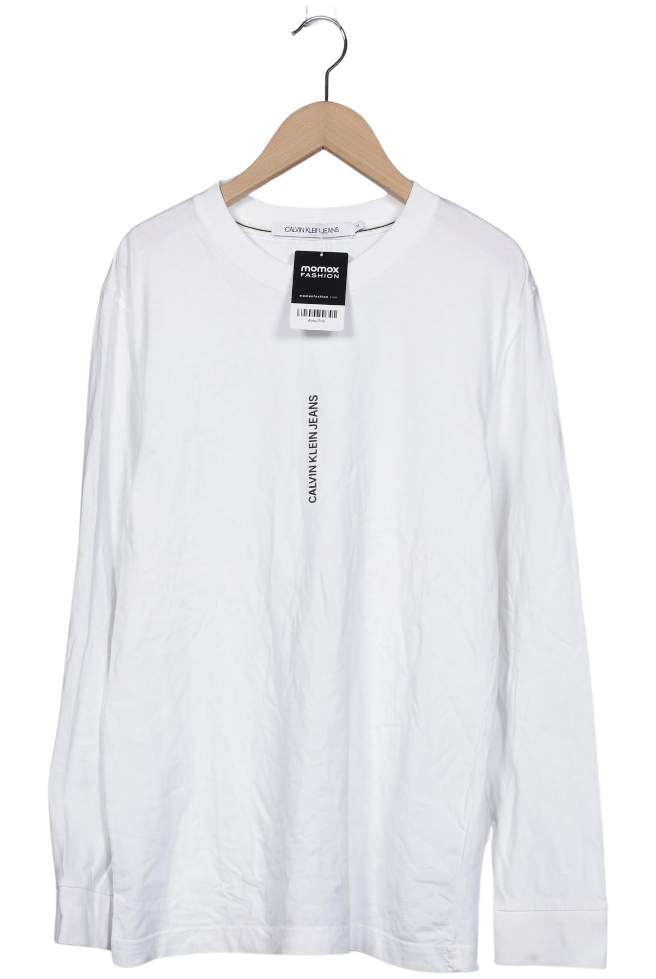 

Calvin Klein Jeans Herren Langarmshirt, weiß, Gr. 48