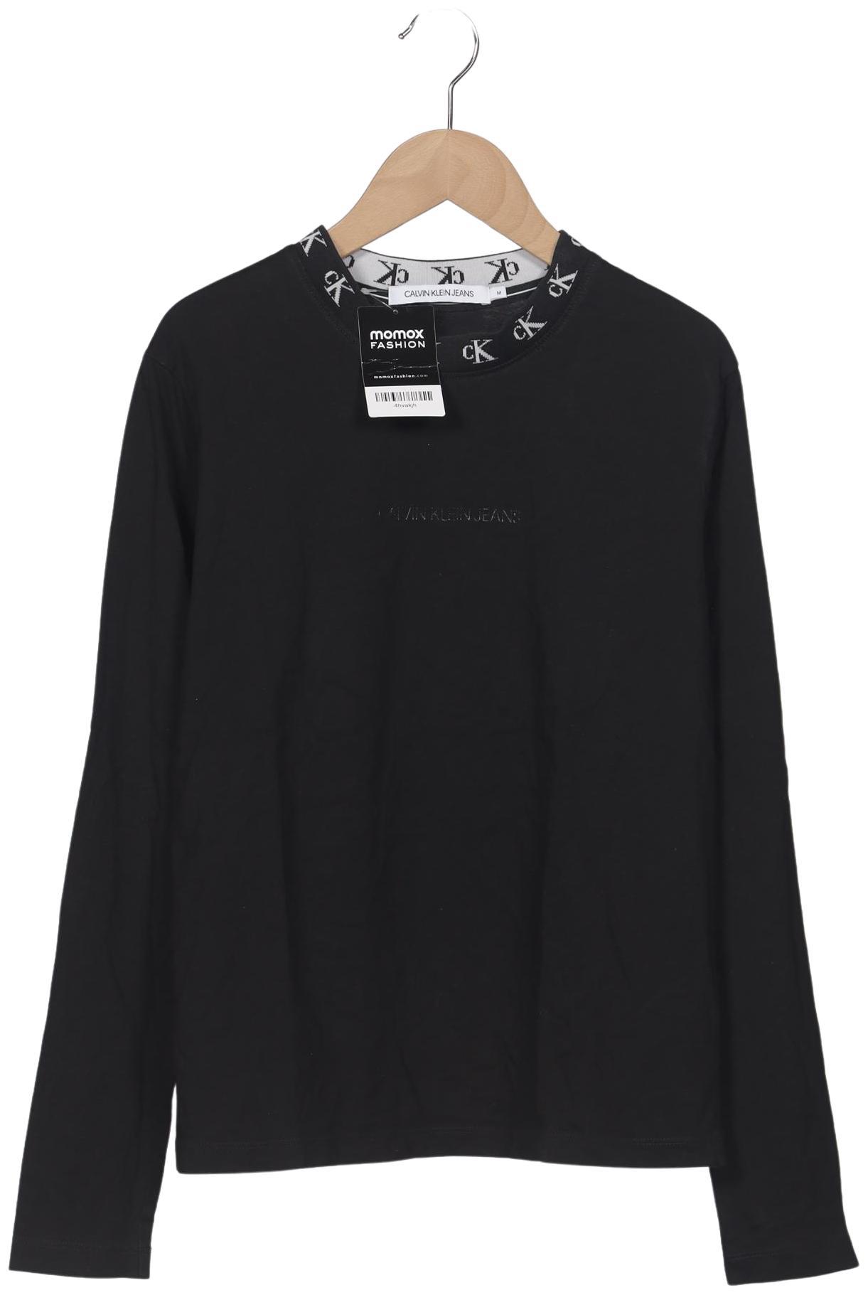 

Calvin Klein Jeans Damen Langarmshirt, schwarz, Gr. 38