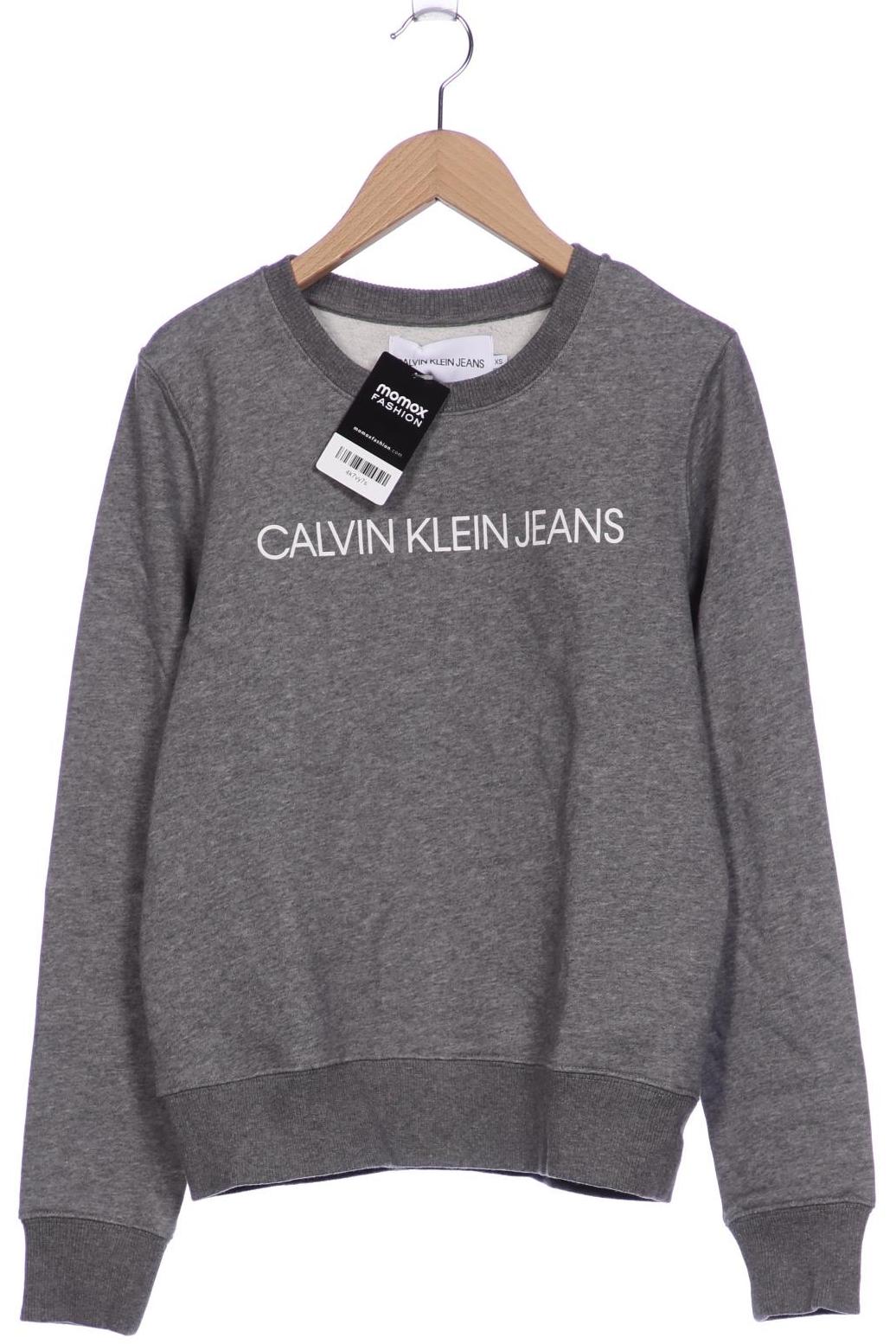

Calvin Klein Jeans Damen Sweatshirt, grau, Gr. 34