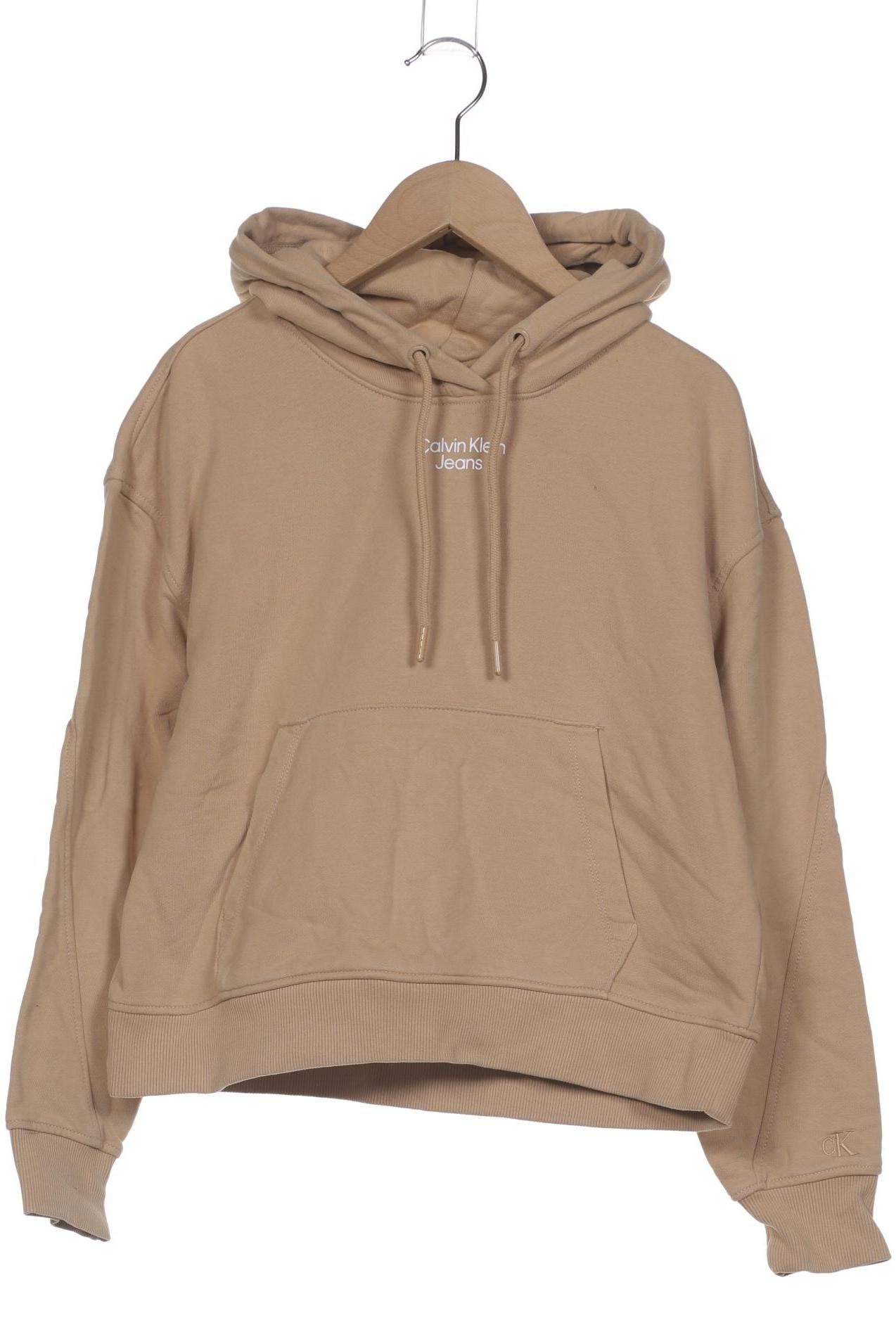 

Calvin Klein Jeans Damen Kapuzenpullover, beige, Gr. 34