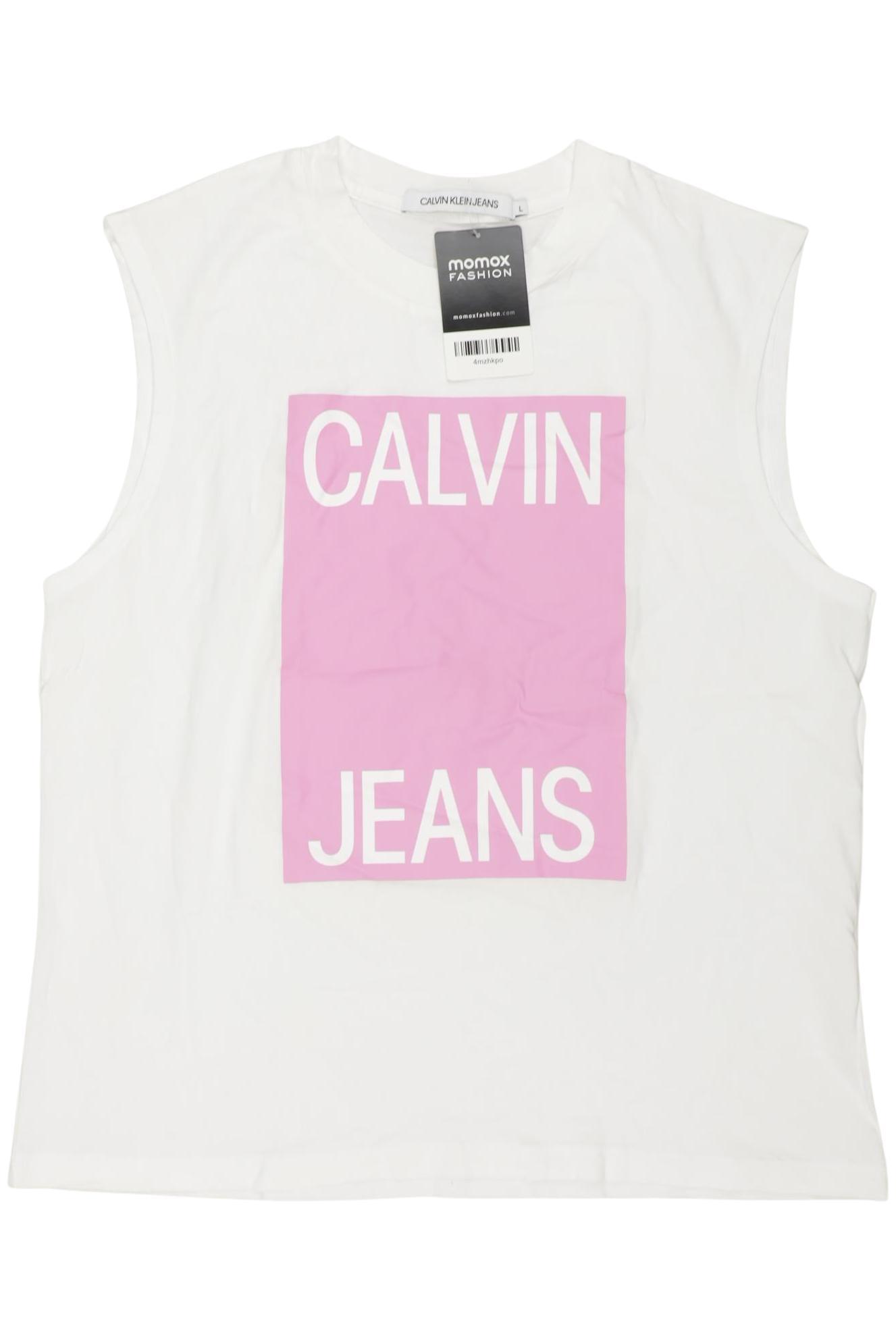 

Calvin Klein Jeans Damen Top, weiß, Gr. 42