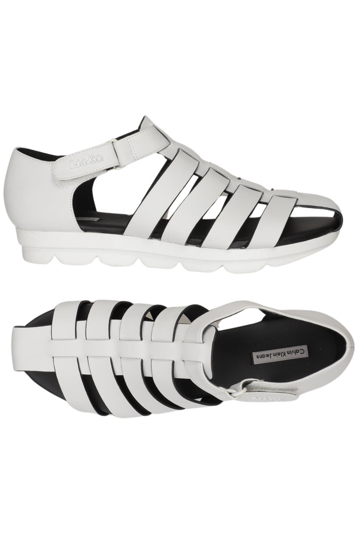 

Calvin Klein Jeans Damen Sandale, weiß, Gr. 41