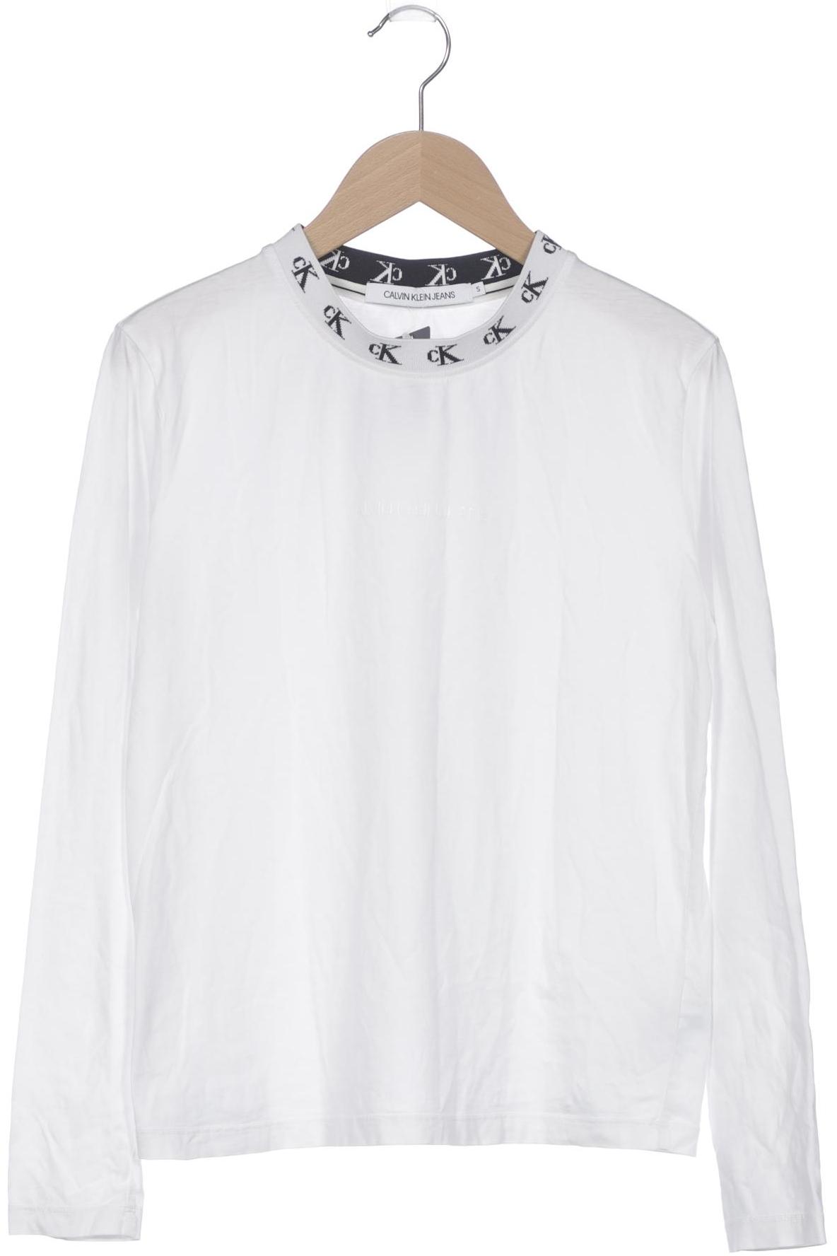 

Calvin Klein Jeans Damen Langarmshirt, weiß, Gr. 36