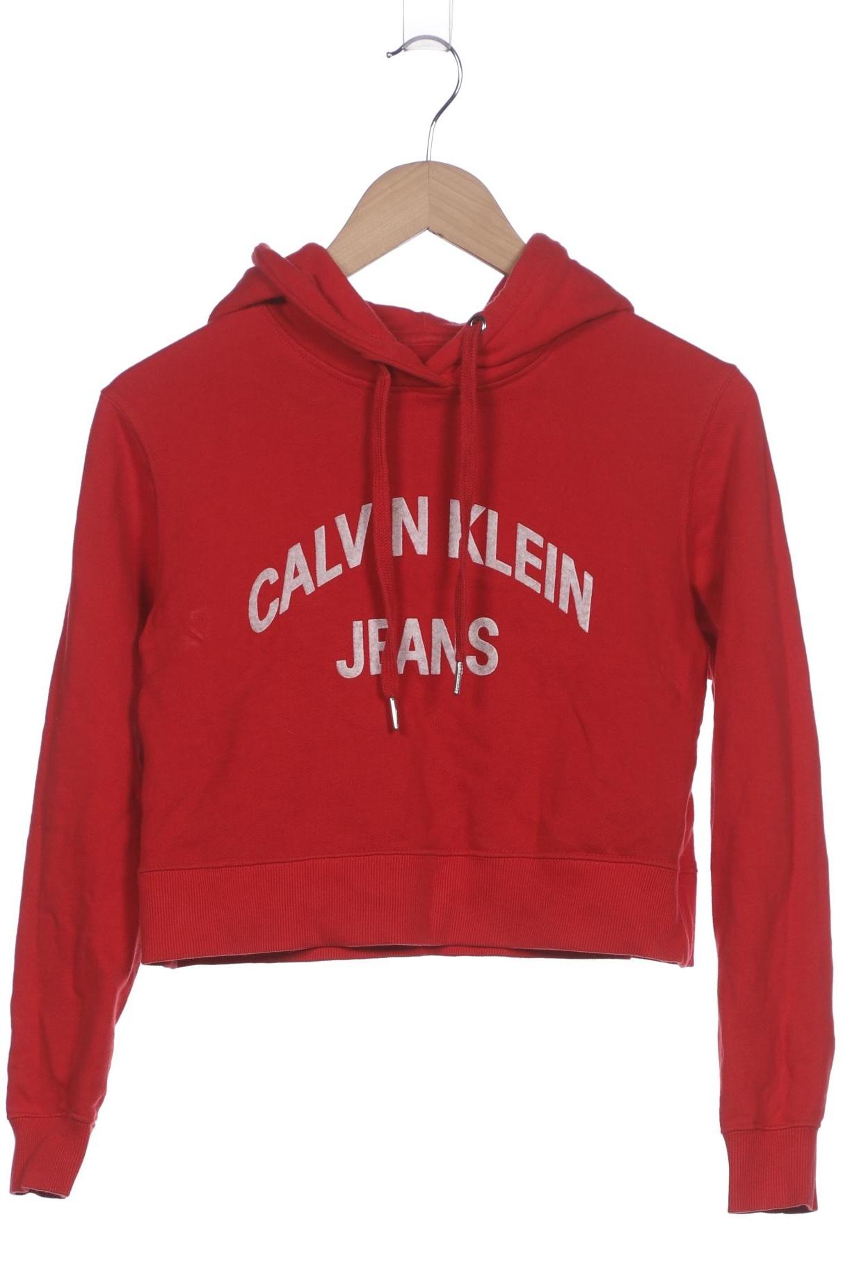 

Calvin Klein Jeans Damen Kapuzenpullover, rot, Gr. 34