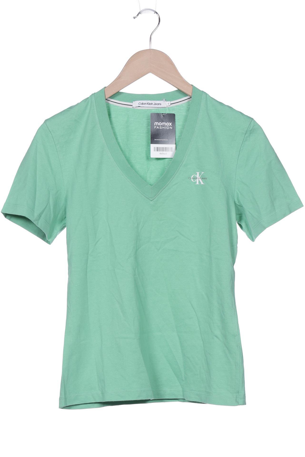 

Calvin Klein Jeans Damen T-Shirt, grün, Gr. 36